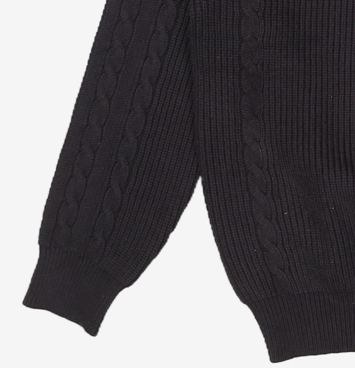 노매뉴얼(NOMANUAL) ANOMALY KNIT ZIP-UP - BLACK L