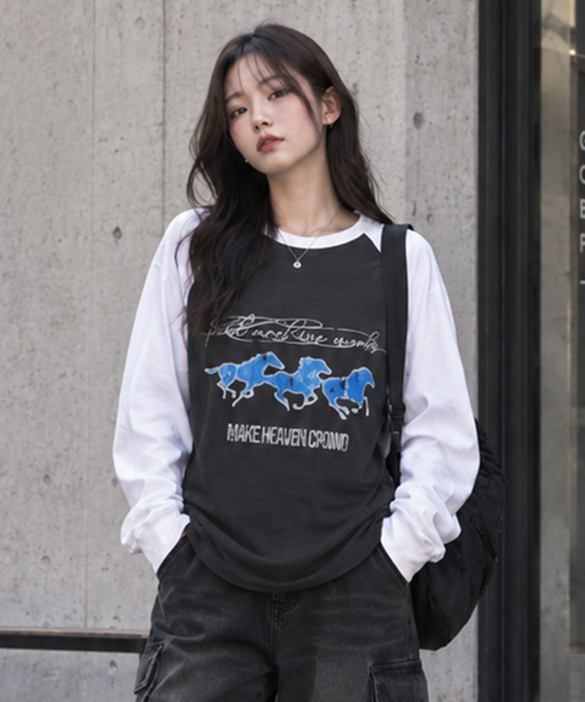 페이드(PEID) PD 블루홀스 래글런 긴팔티 4Color
