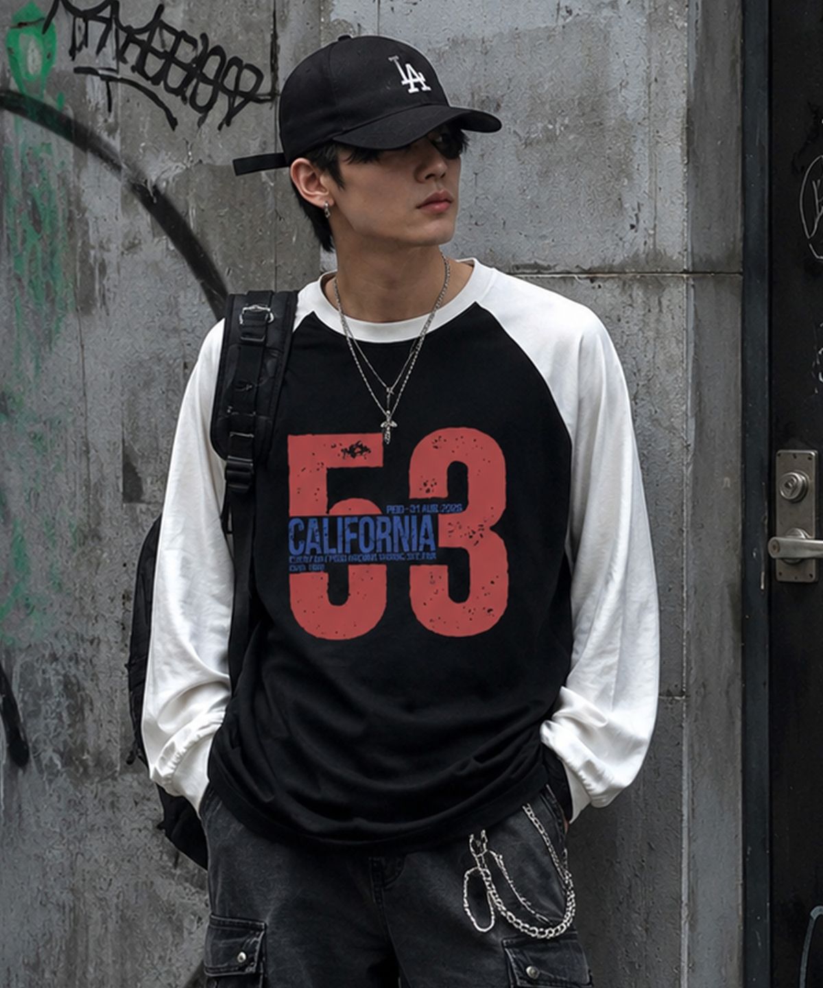 페이드(PEID) PD 53캘리포니아 래글런 긴팔티 4Color