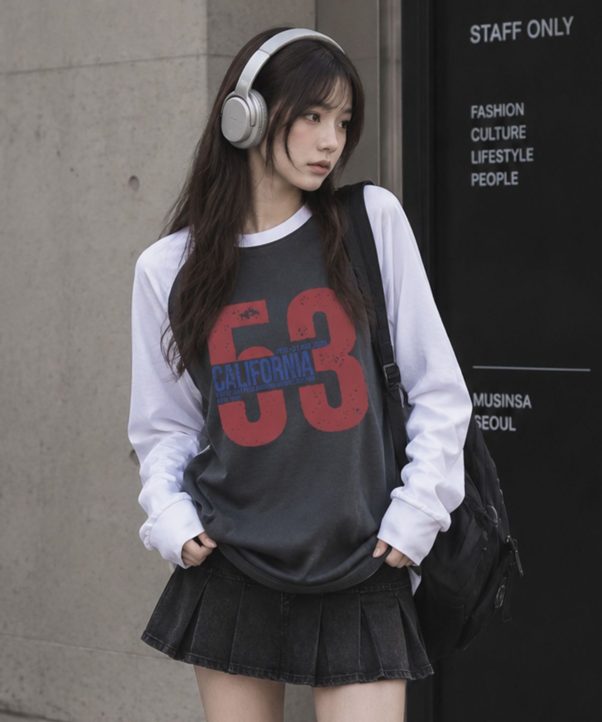 페이드(PEID) PD 53캘리포니아 래글런 긴팔티 4Color