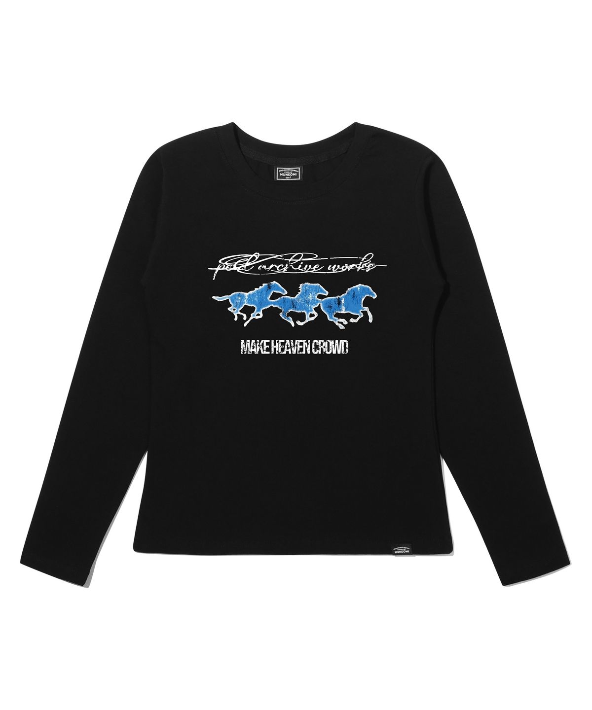페이드(PEID) PD 블루홀스 슬림핏 긴팔티 2color