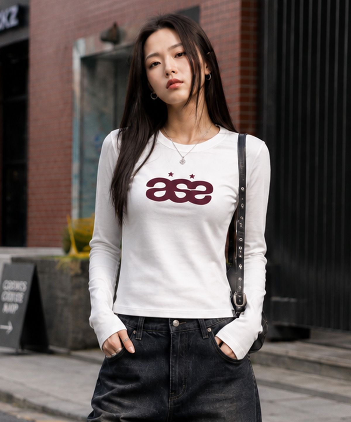 페이드(PEID) PD ase 슬림핏 긴팔티 2Color