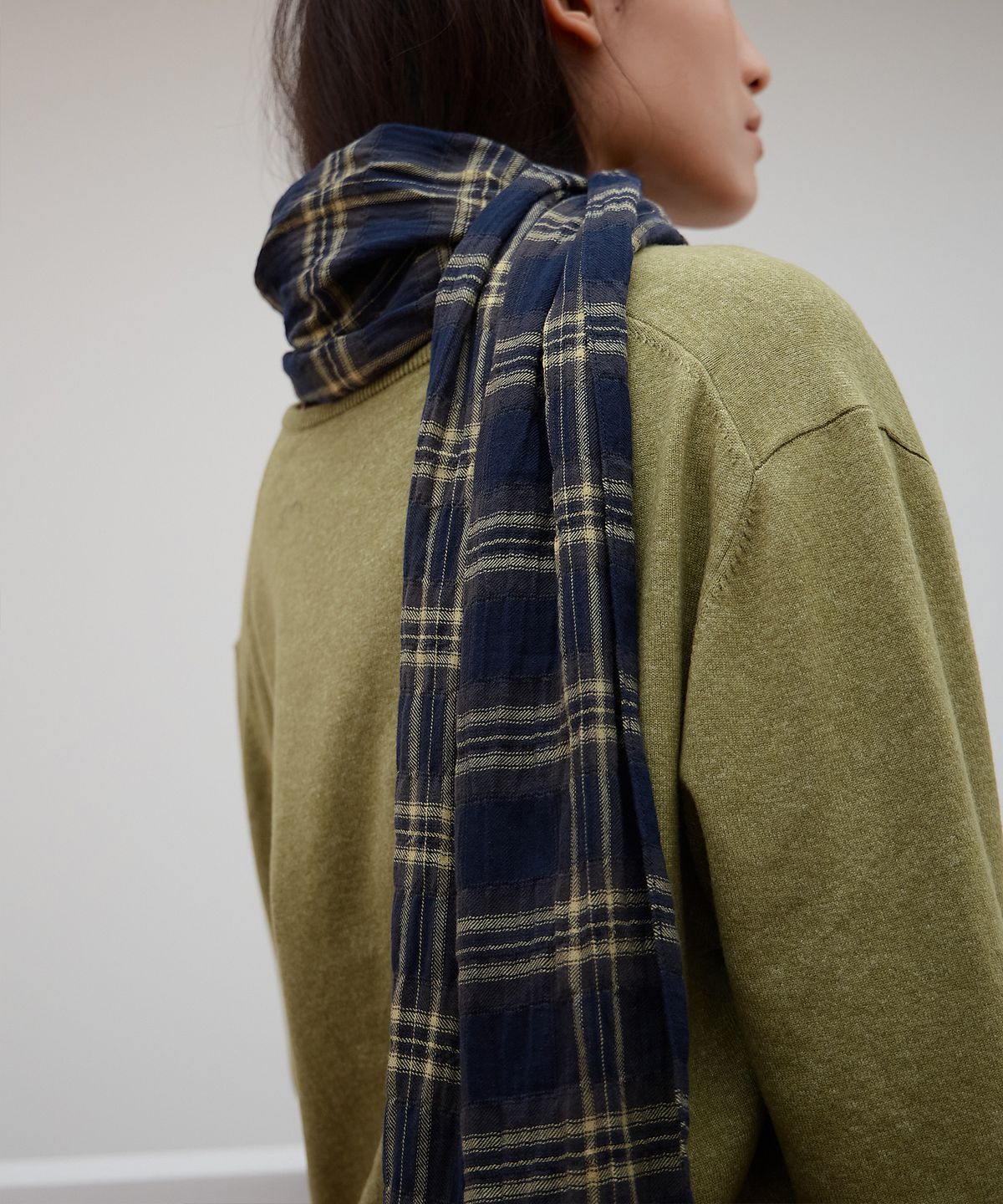 오어서울(AURE SEOUL) 링클 체크 머플러 [3Colors]
