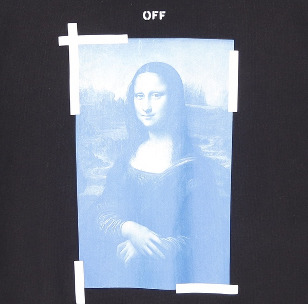 오프화이트(OFF-WHITE) 모나리자 기모 스웨트셔츠 (블랙) L