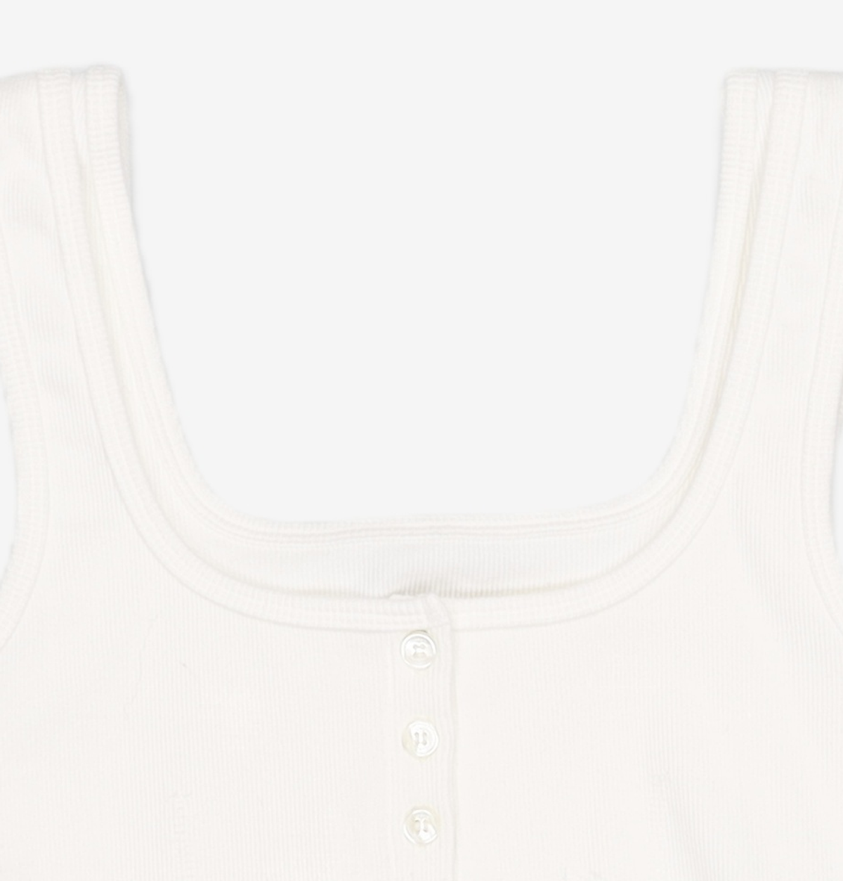 엘씨디씨티엠(LCDC™) DOUBLE LAYERED TANK TOP (WHITE) S