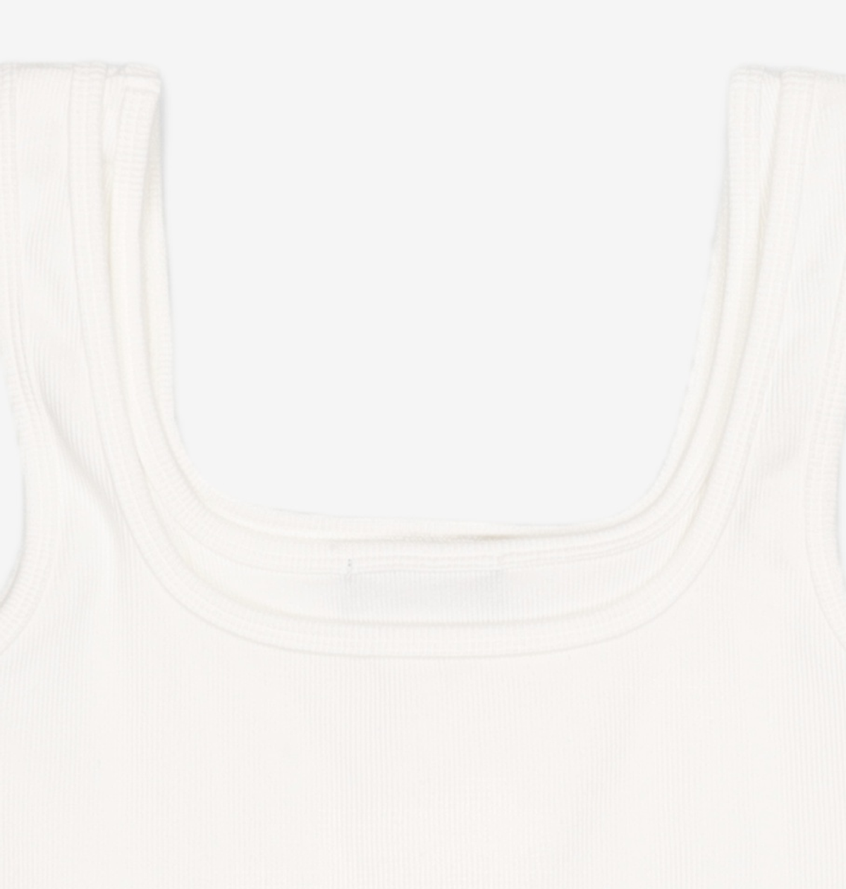 엘씨디씨티엠(LCDC™) DOUBLE LAYERED TANK TOP (WHITE) S