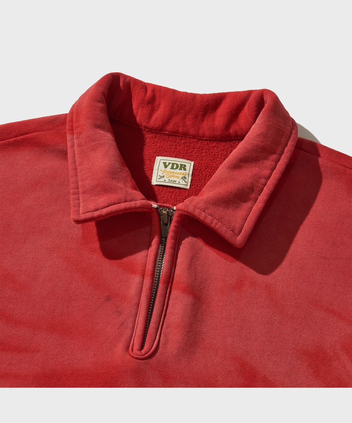 비디알(VDR) OIL FIELD FADE HALF ZIP [Oil Red]
