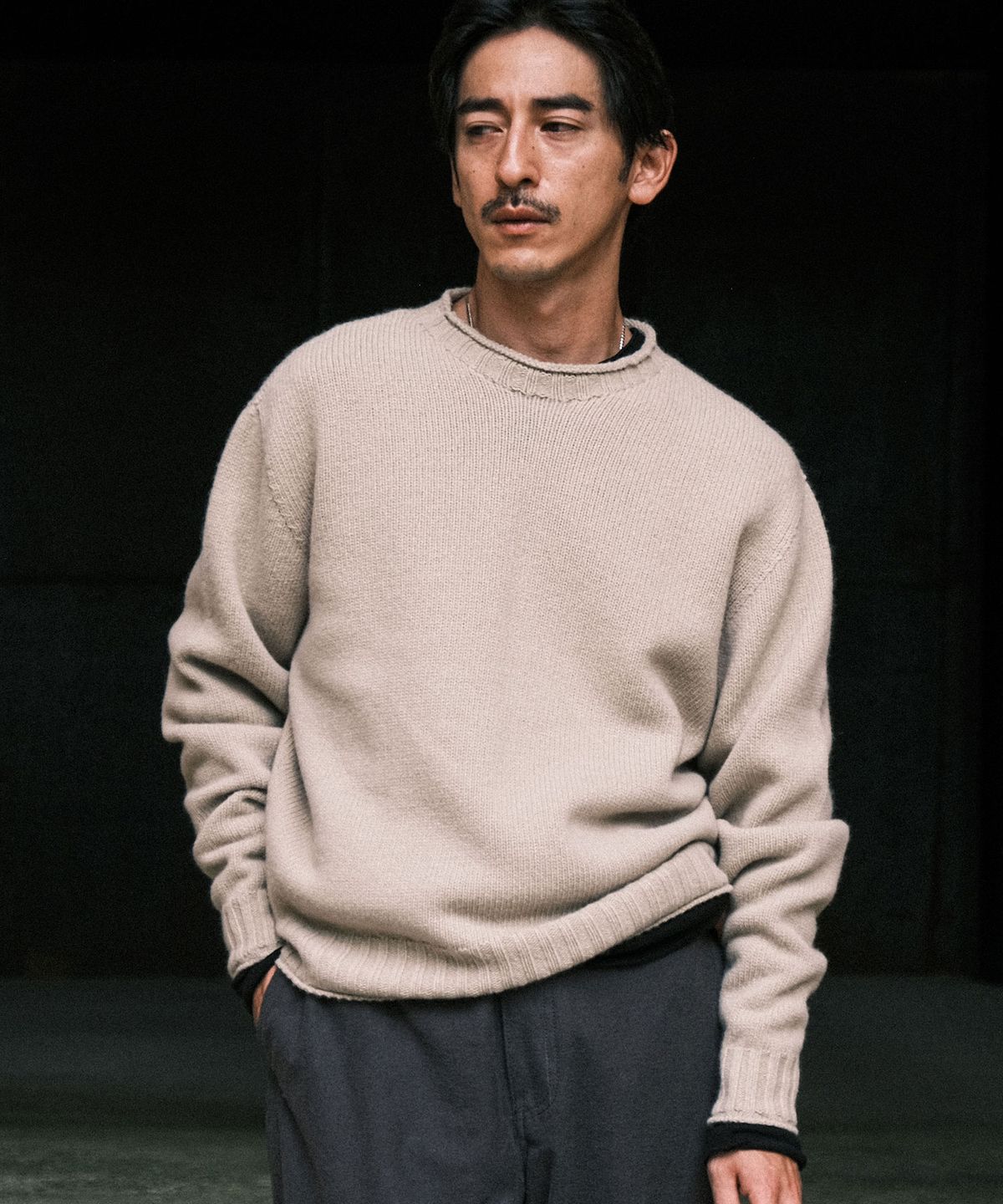비디알(VDR) DRILLER FLAG KNIT [Oatmeal]