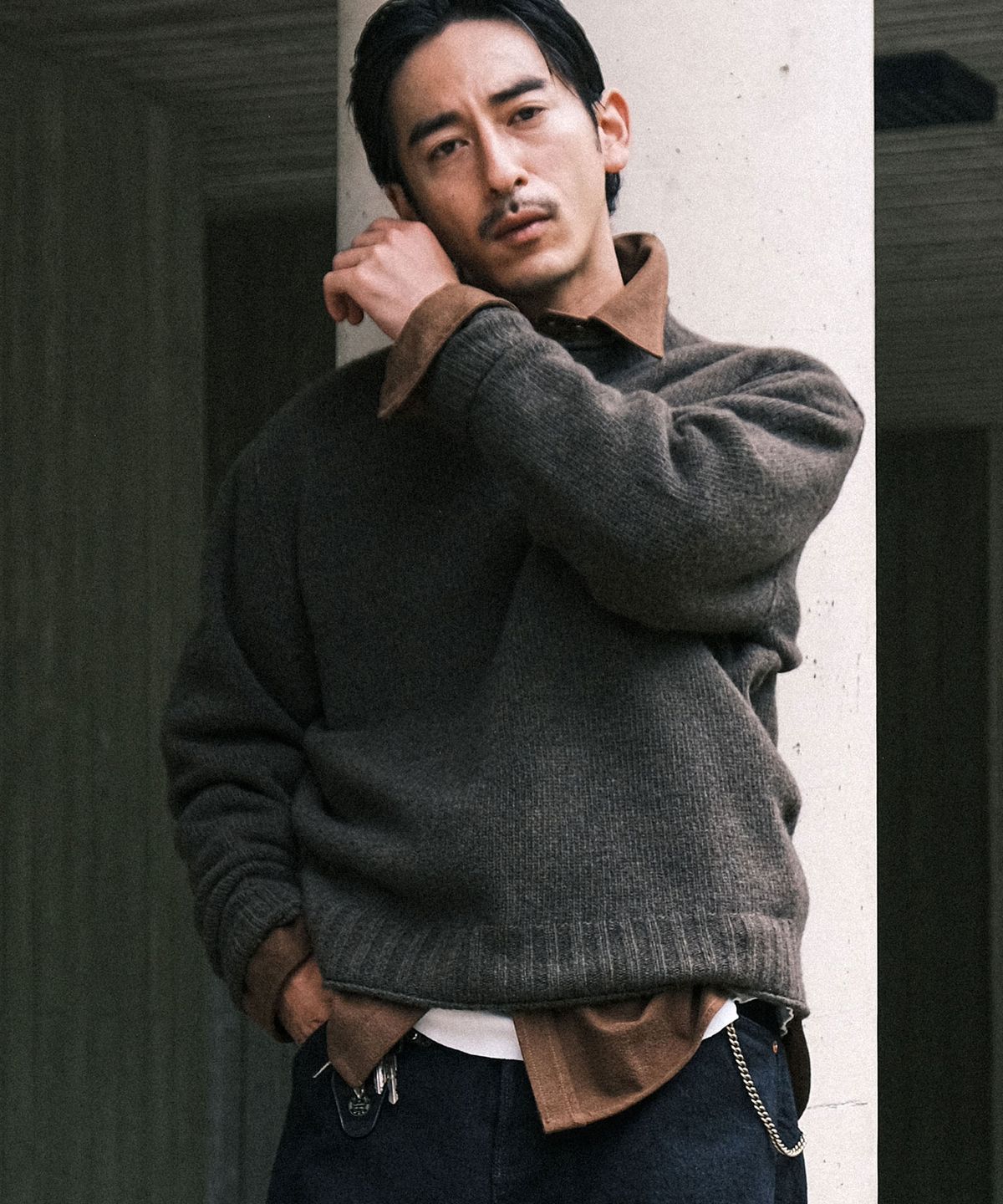 비디알(VDR) DRILLER FLAG KNIT [Dusty Oilve]