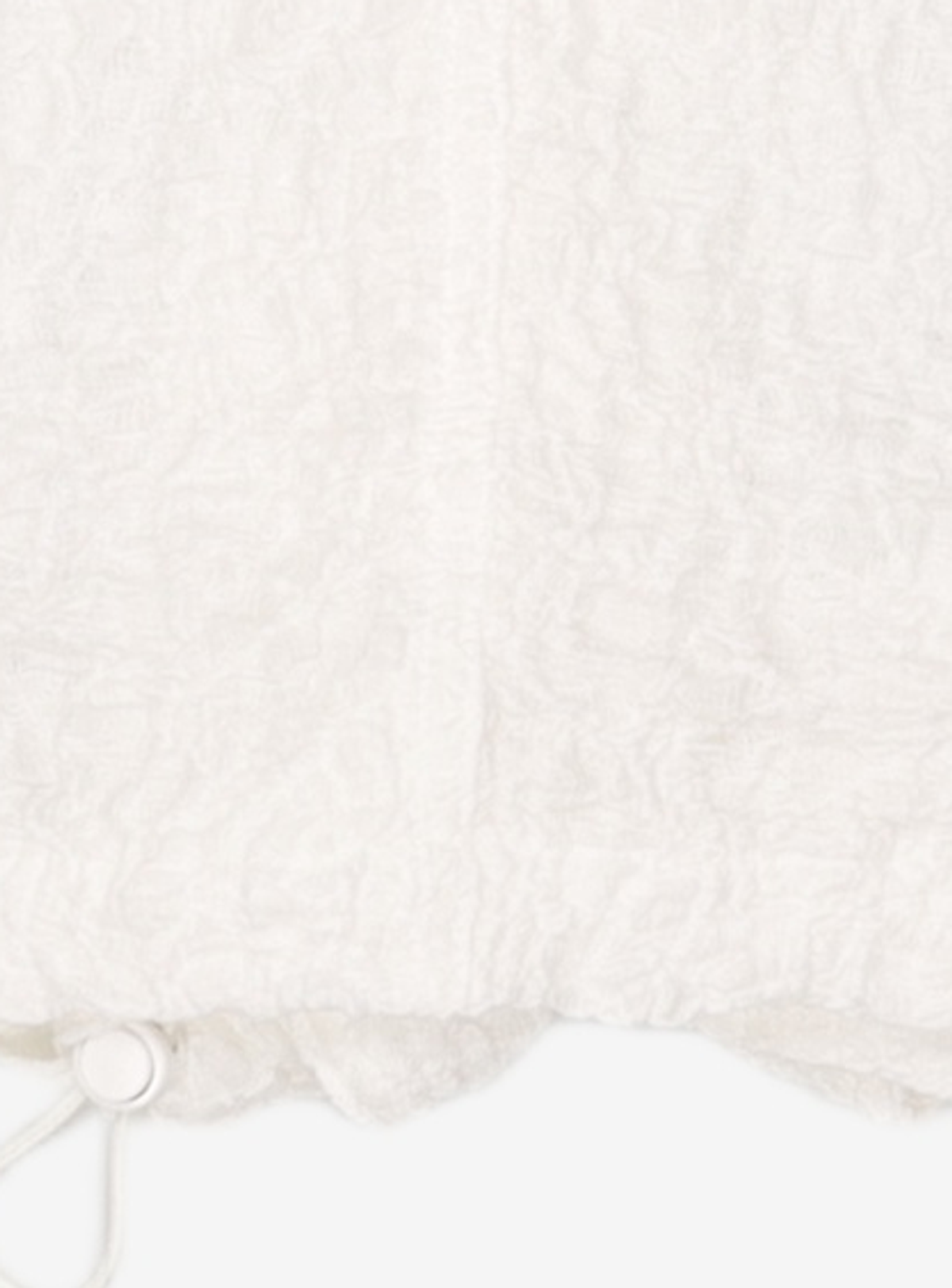 엘씨디씨티엠(LCDC™) RUFFLED SLEEVELESS SHIRT (IVORY) S