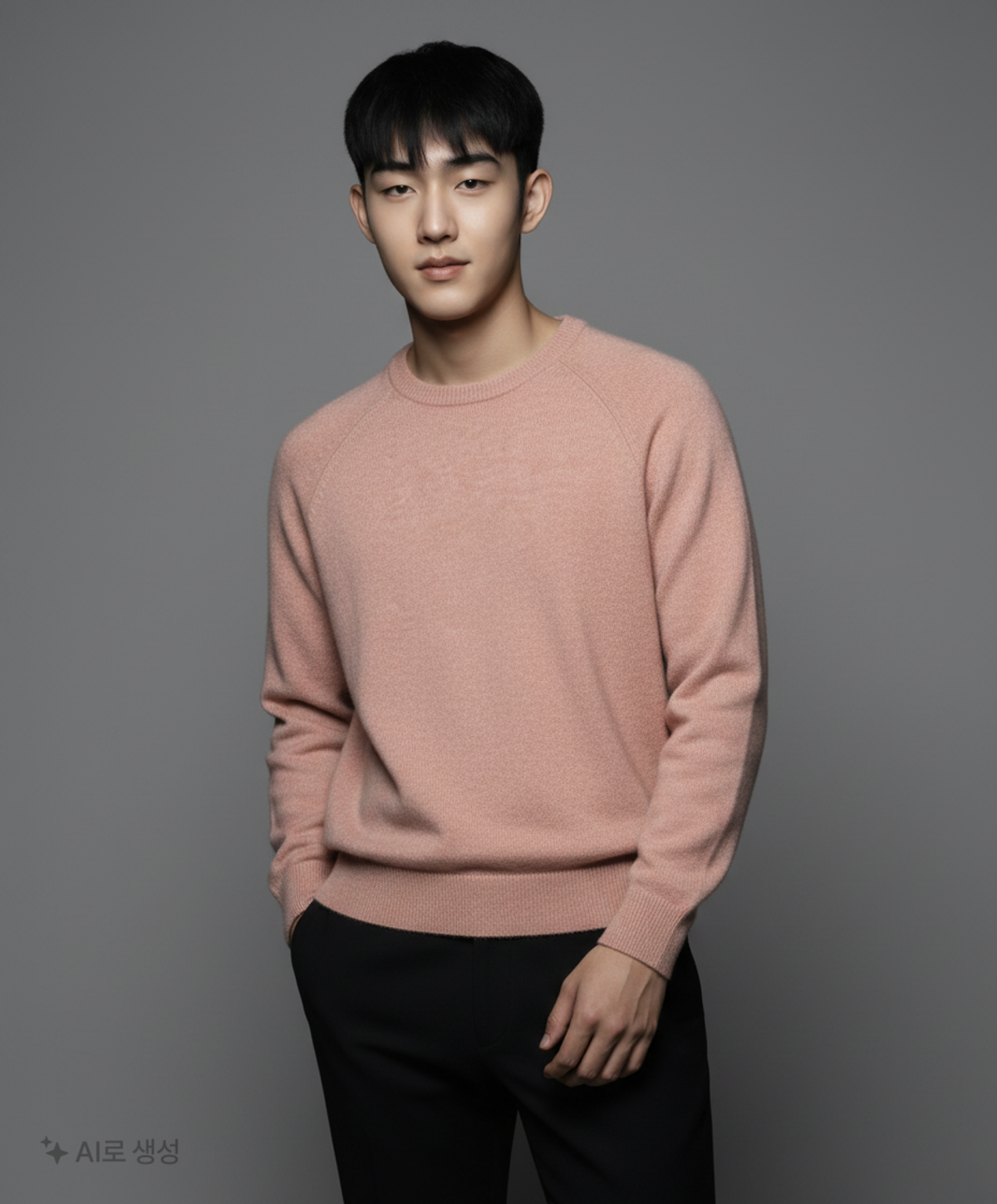 르뎁트(LEDEPT) 워셔블 래글런 라운드 풀오버 [라이트 핑크] M