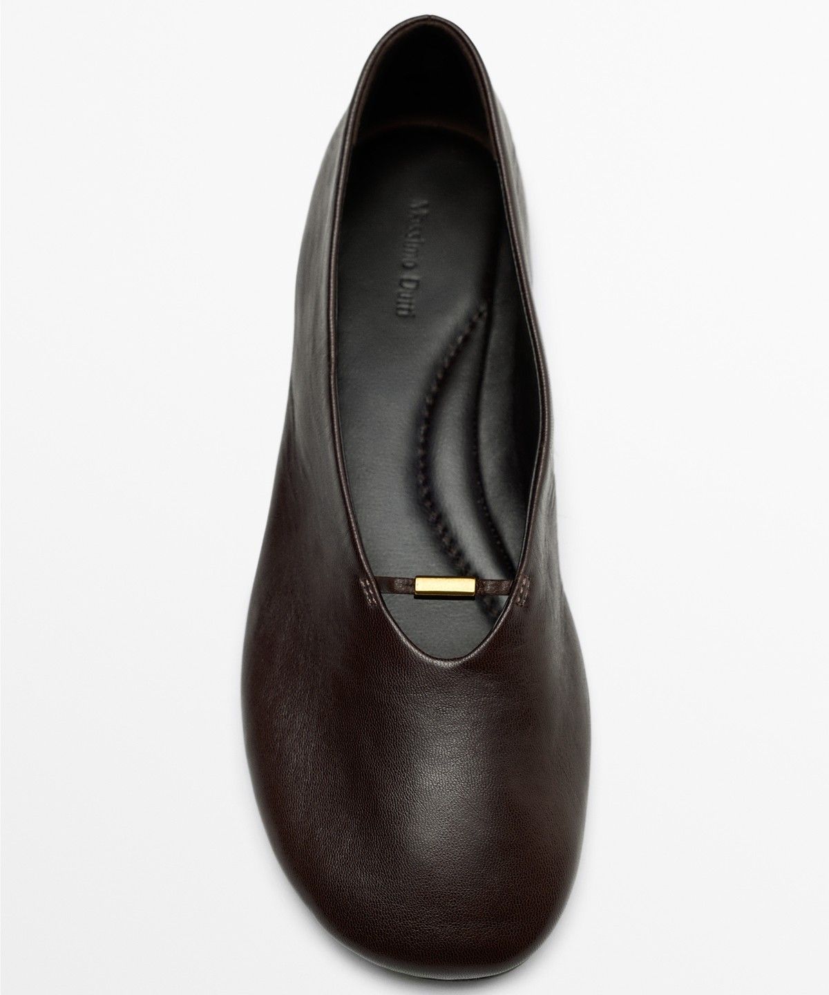 마시모두띠(MASSIMO DUTTI) 소프트 가죽 플랫 발레리나 슈즈