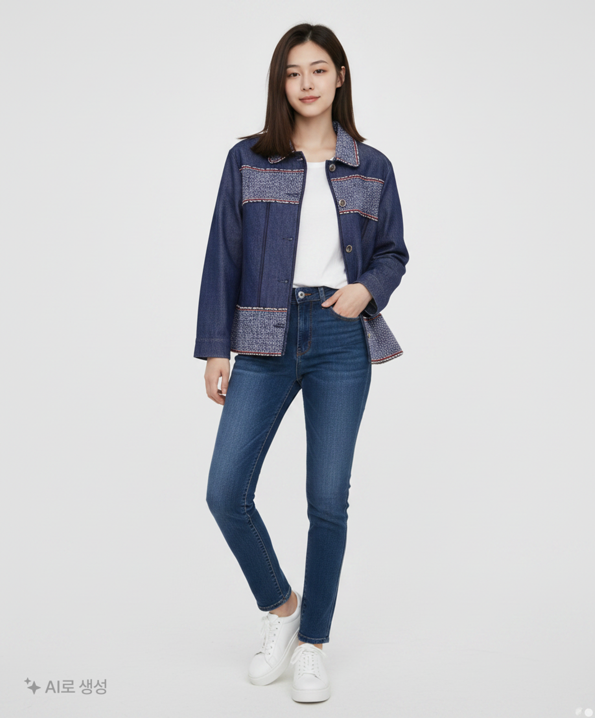스타일 베네통(STILE BENETTON.) 데님/트러커 재킷 42