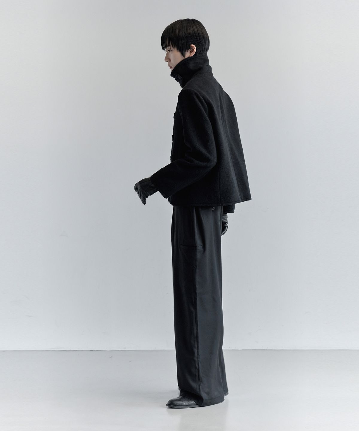 키류(KIRYU) PEA COAT (BLACK)