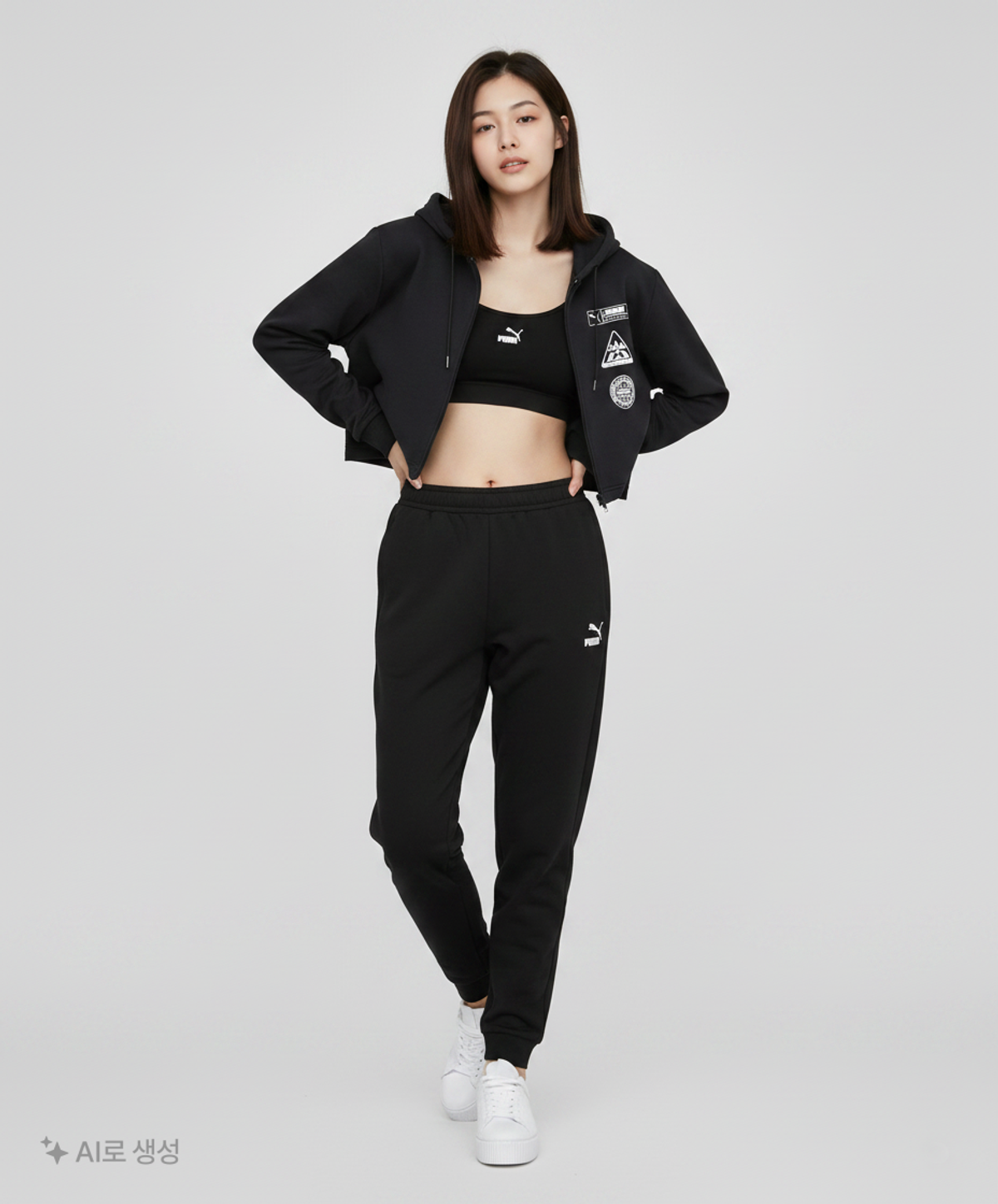 푸마(PUMA) 후드 티셔츠 S