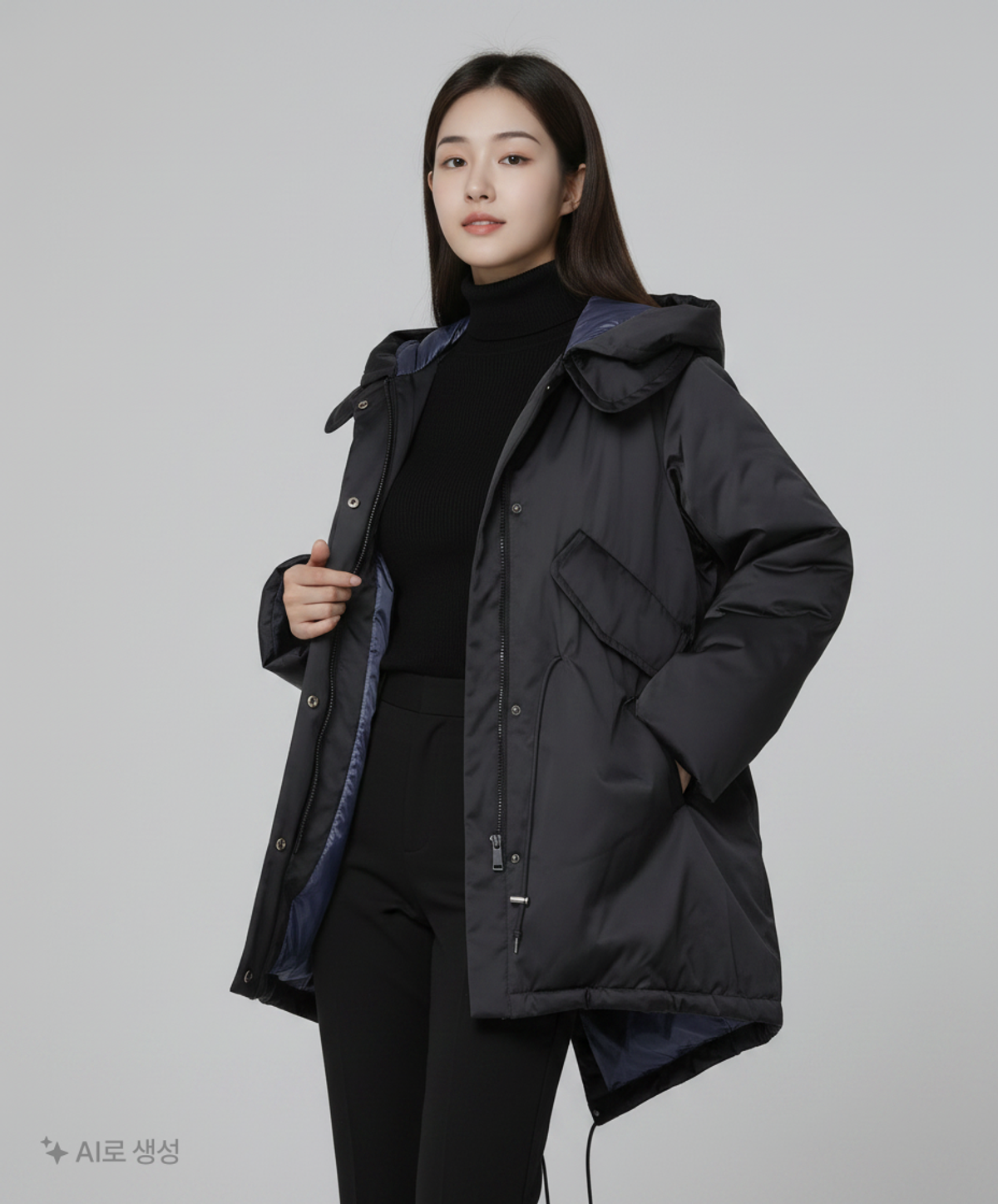 유니클로(UNIQLO) 하프 패딩/하프 헤비 아우터 M