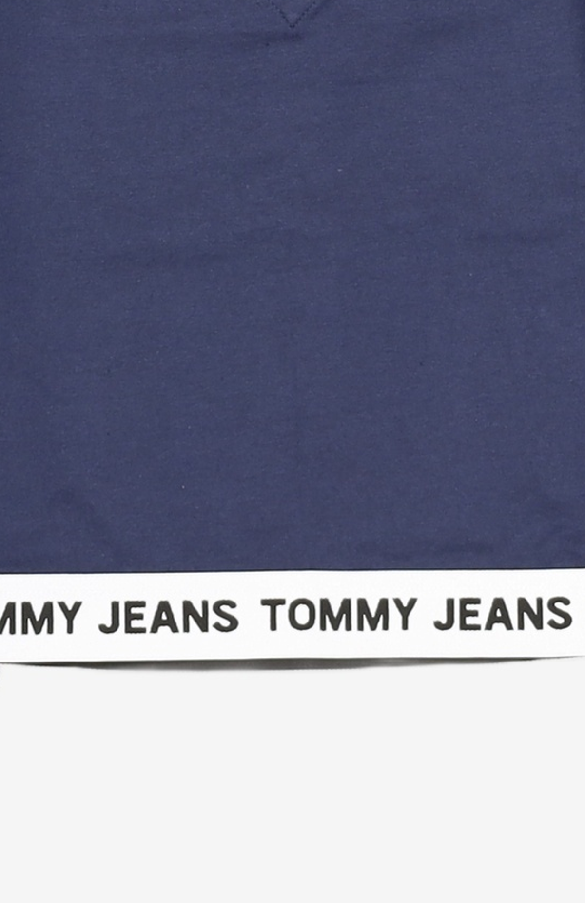 타미진스(TOMMY JEANS) [EXCLUSIVE] 크롭 로고 웨이스트밴드 탑 (T32C6TTO16TWT4C87) XS