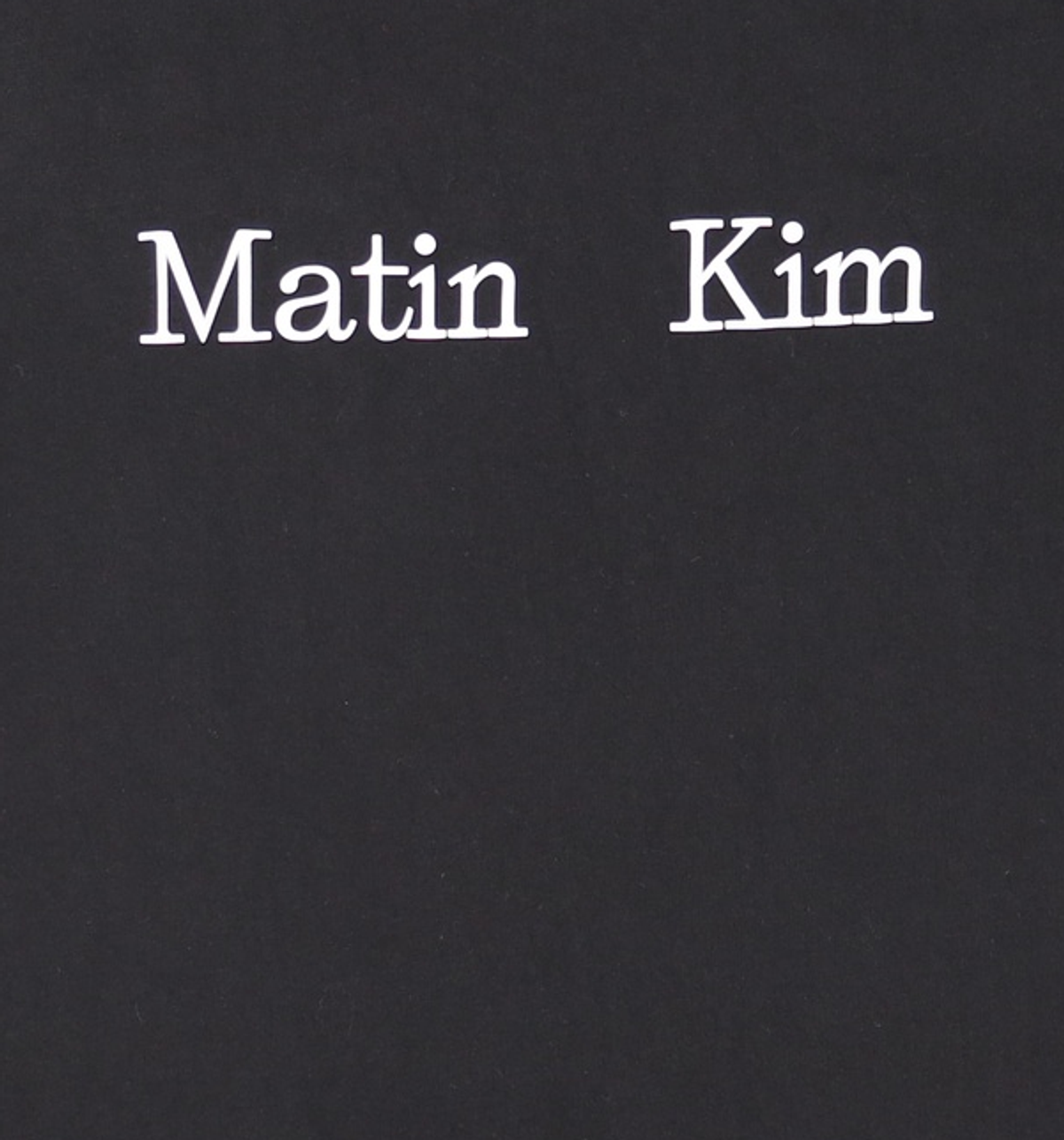 마뗑킴(MATIN KIM) 반소매 티셔츠 FREE