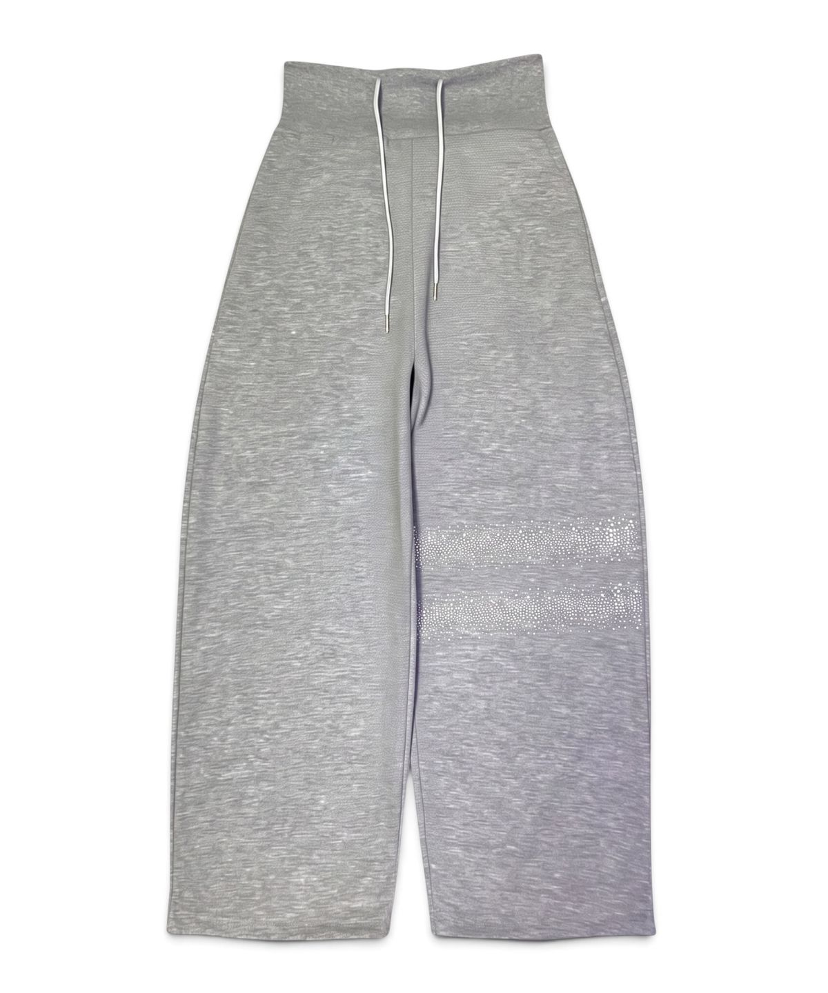 본슬리피(BORN SLIPPY) Crystal Wave Wide Sweat Pants (Melange Gray)