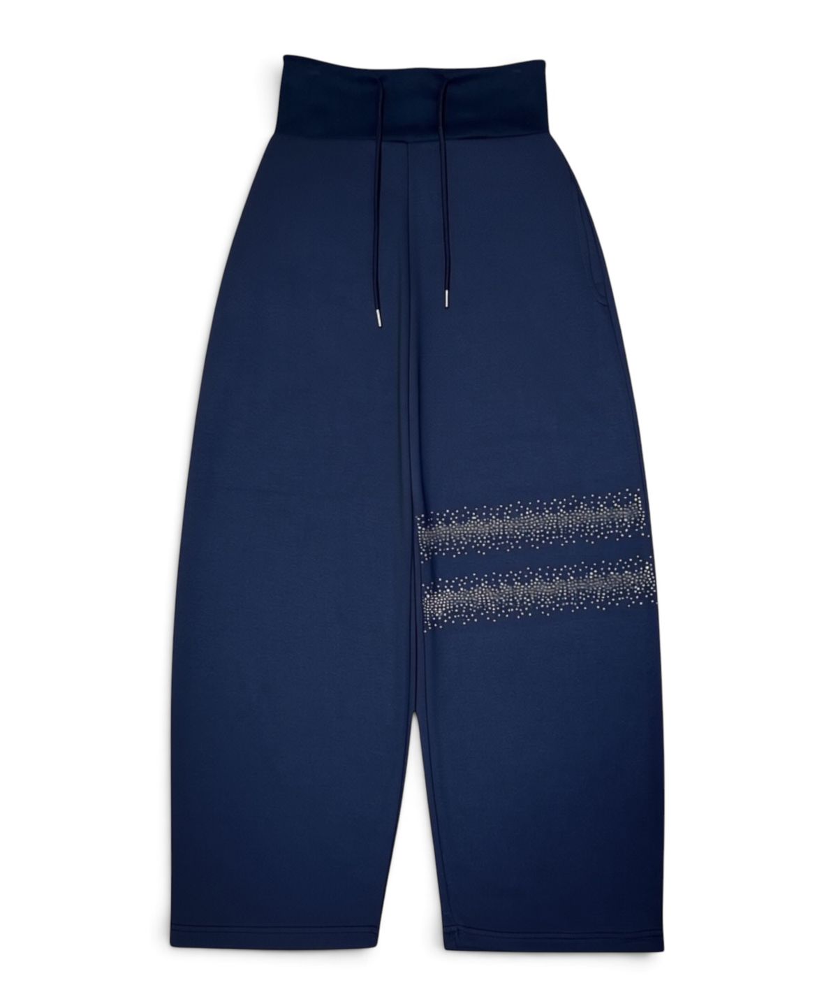본슬리피(BORN SLIPPY) Crystal Wave Wide Sweat Pants (Navy)