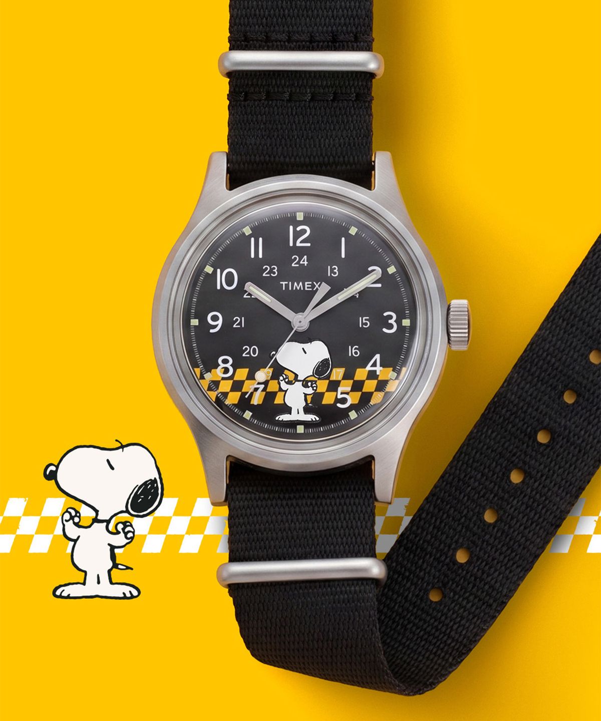 타이맥스(TIMEX) 타이맥스 x 피너츠 MK1 스누피 레이싱 스토리 손목시계 36mm