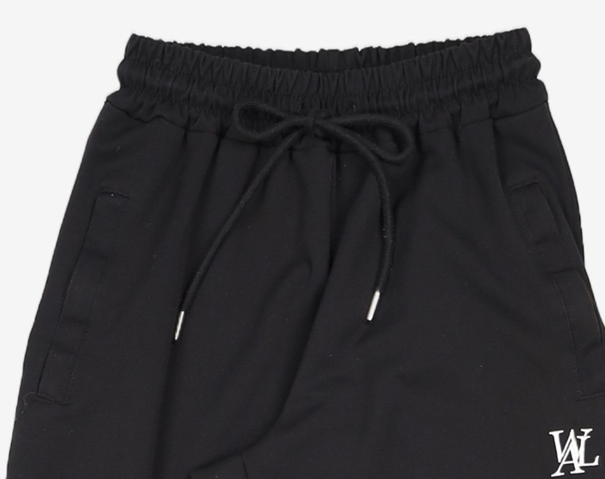 우알롱(WOOALONG) Signature summer jogger pants - BLACK S