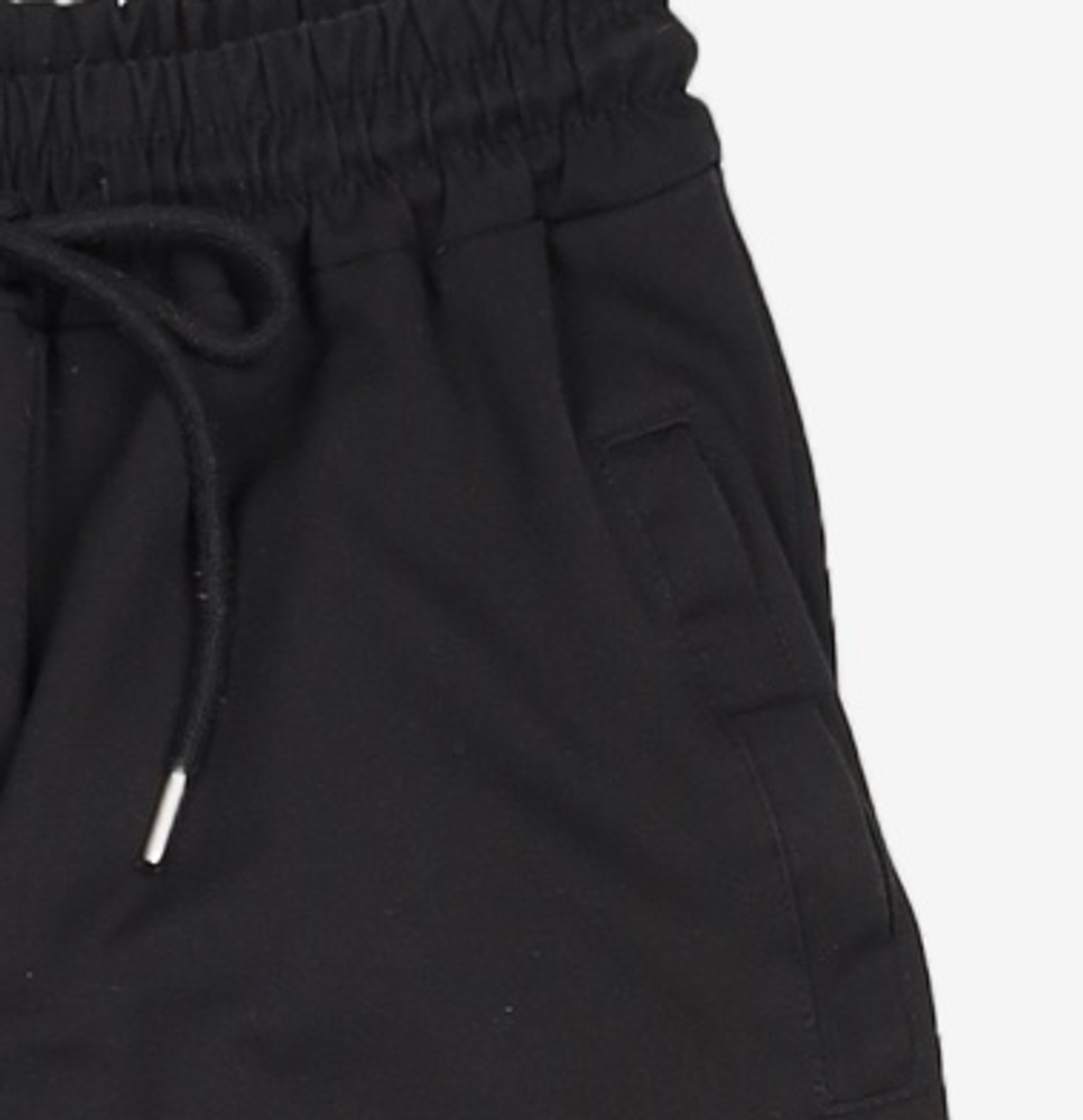 우알롱(WOOALONG) Signature summer jogger pants - BLACK S