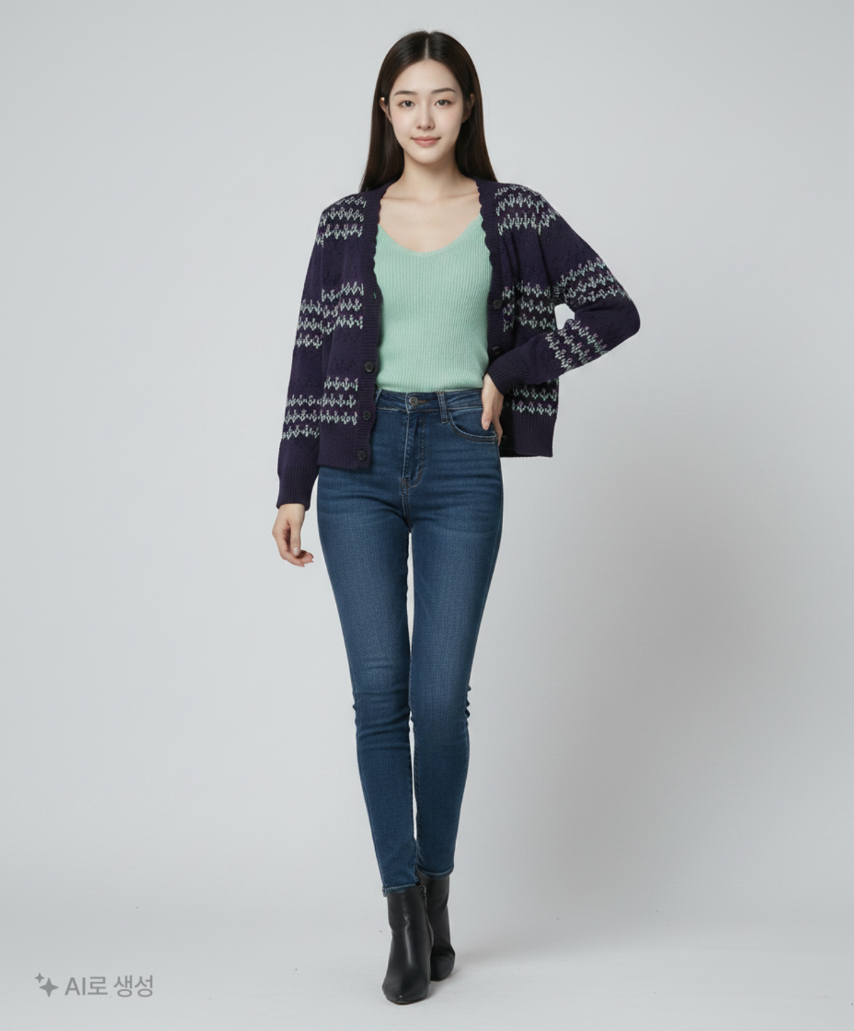 올리브 데 올리브(OLIVE DES OLIVE) 카디건 FREE