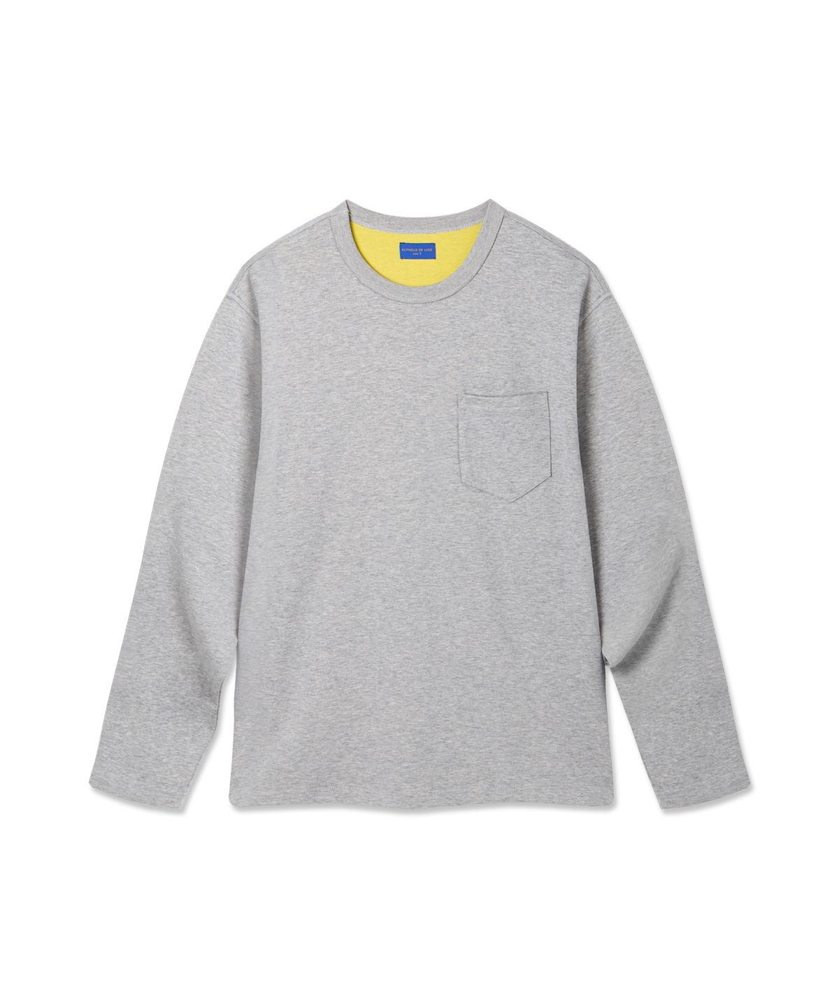앨빈클로(ALVINCLO) 컬러 배색 롤업 포켓 긴팔티 DLX3120 (2COLOR)