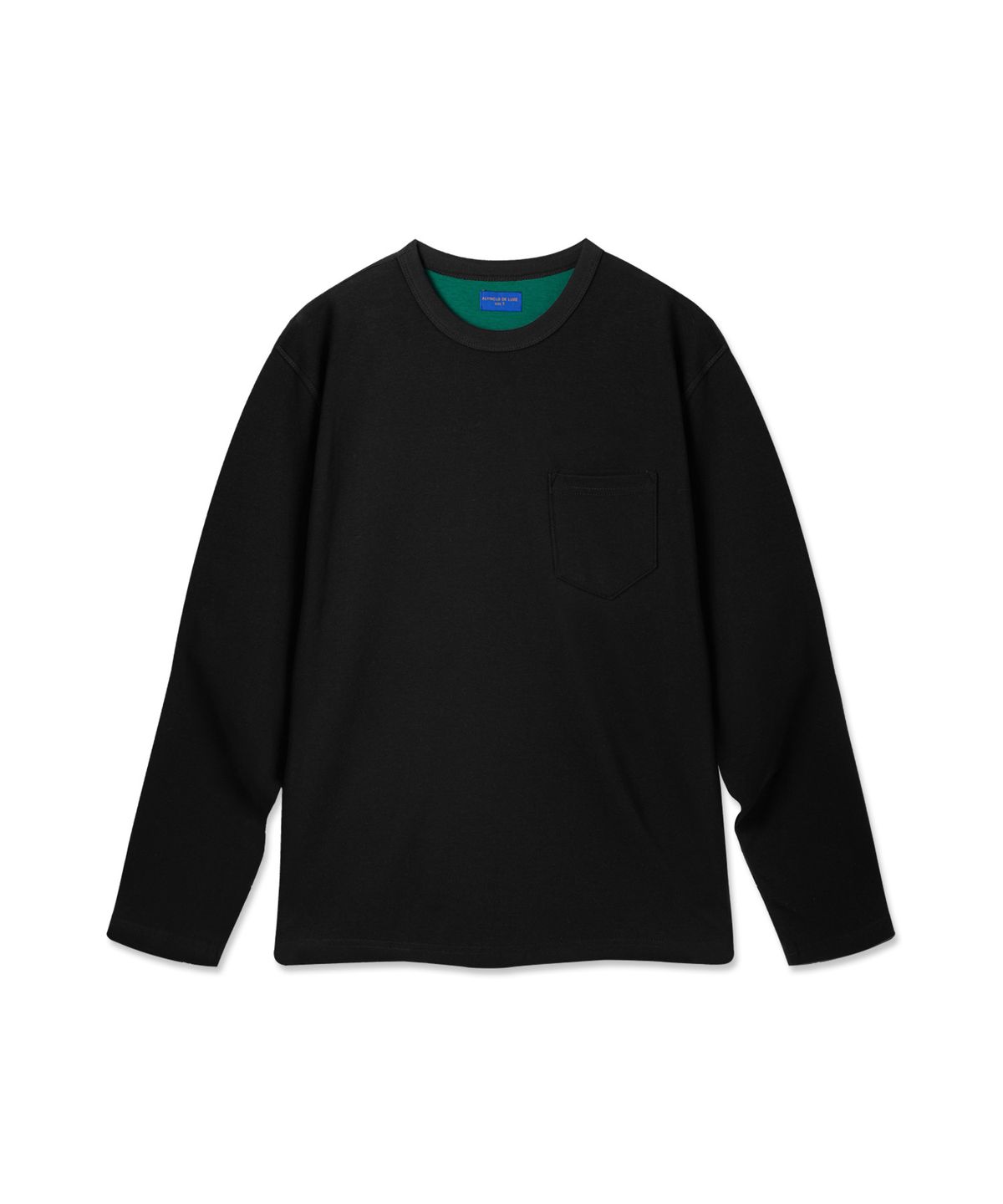 앨빈클로(ALVINCLO) 컬러 배색 롤업 포켓 긴팔티 DLX3120 (2COLOR)