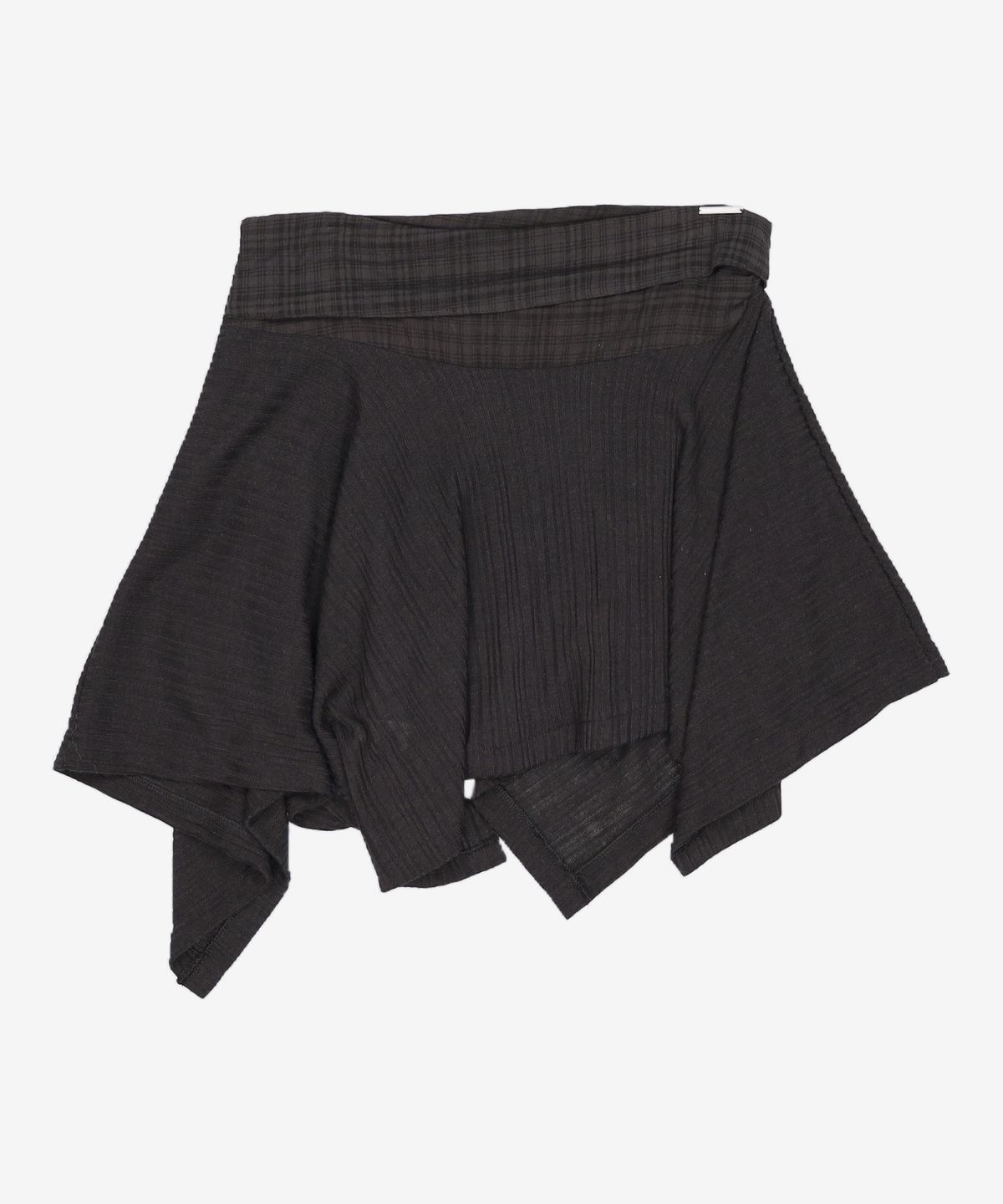 미세키서울(MISEKI SEOUL) Unbalanced flow mini skirt BLACK 2