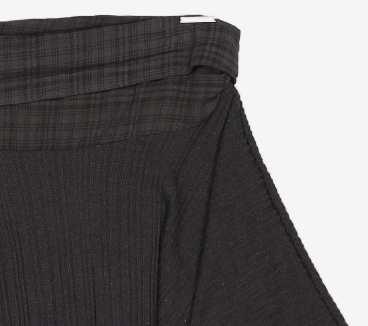 미세키서울(MISEKI SEOUL) Unbalanced flow mini skirt BLACK 2