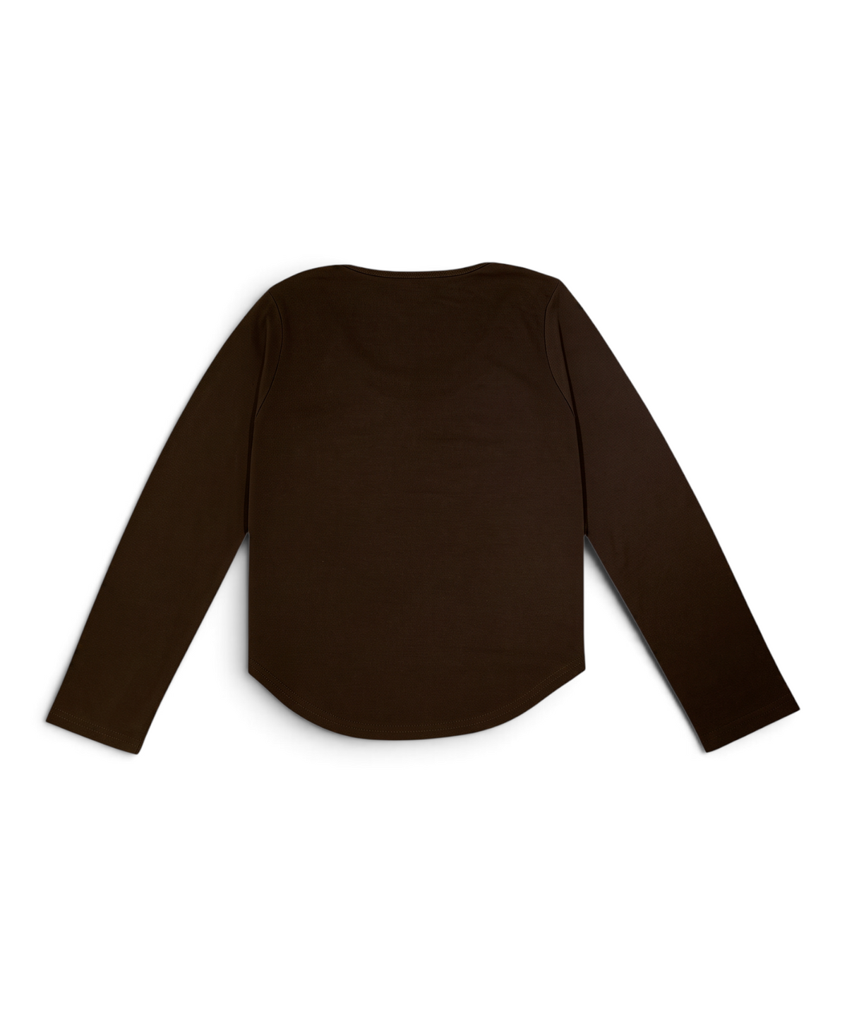 본슬리피(BORN SLIPPY) Crystal Cross Layered Long Sleeve Tee (Brown)