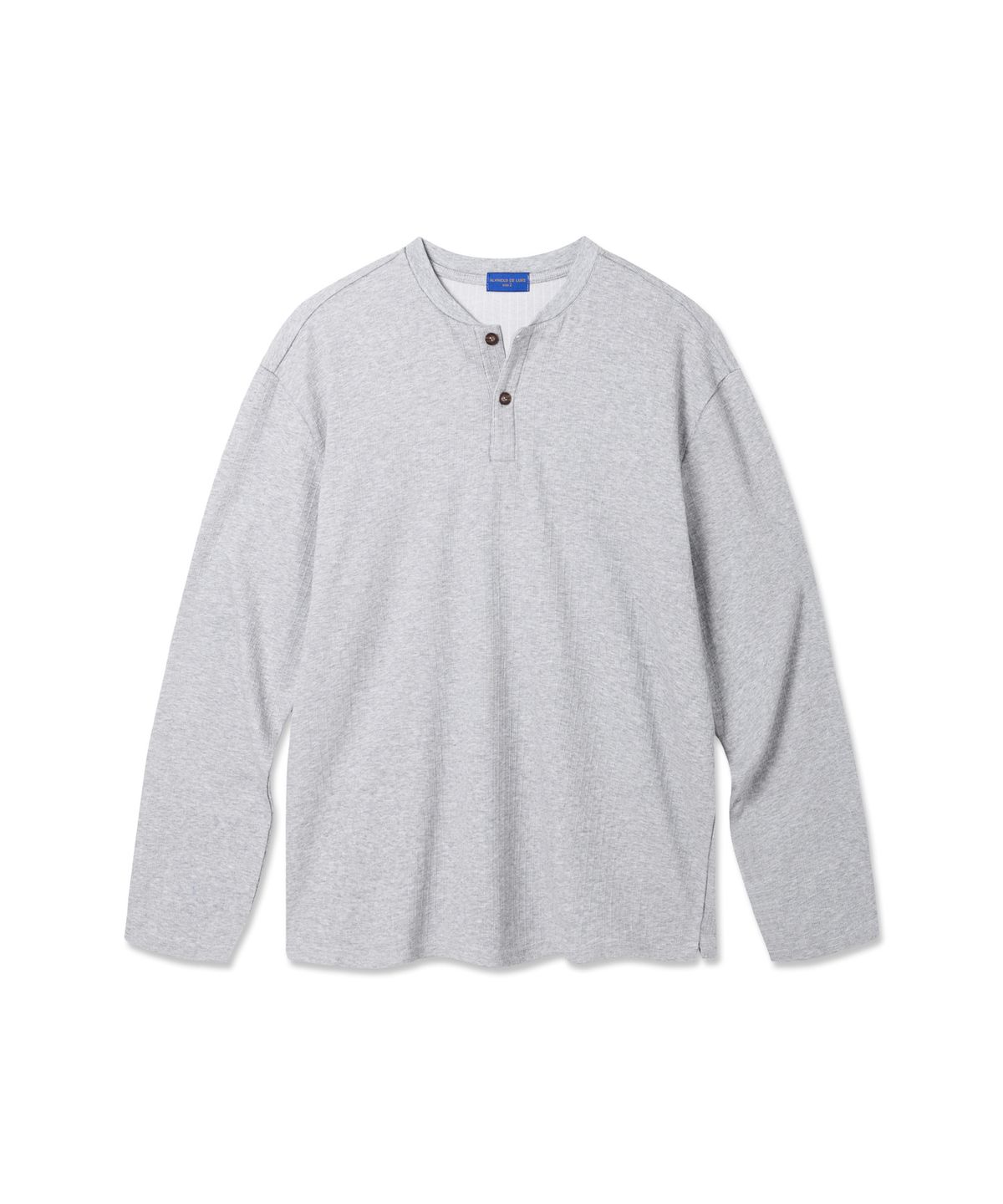 앨빈클로(ALVINCLO) 소프트 골지 버튼 헨리넥 긴팔티 DLX3122 (4COLOR)