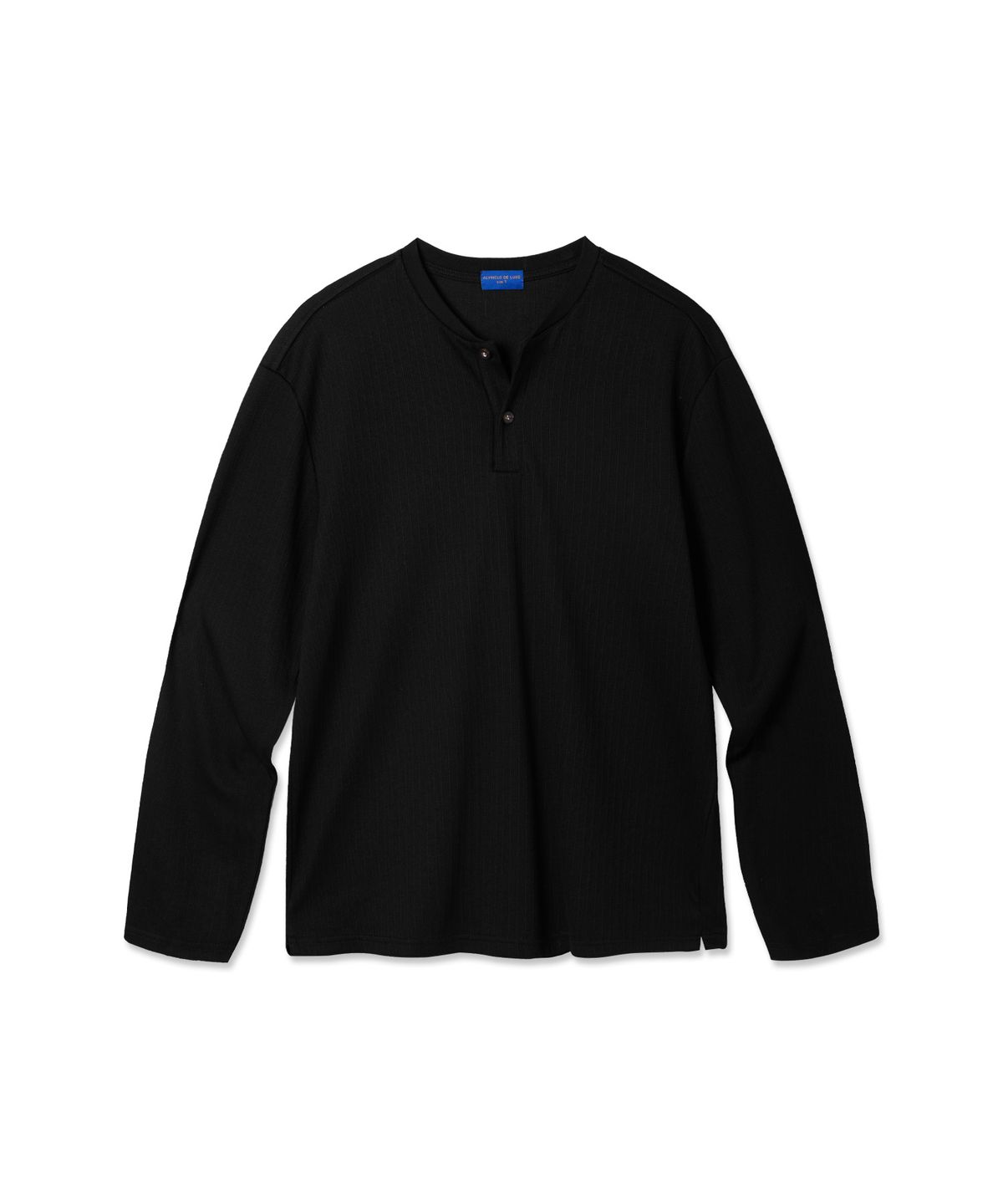 앨빈클로(ALVINCLO) 소프트 골지 버튼 헨리넥 긴팔티 DLX3122 (4COLOR)