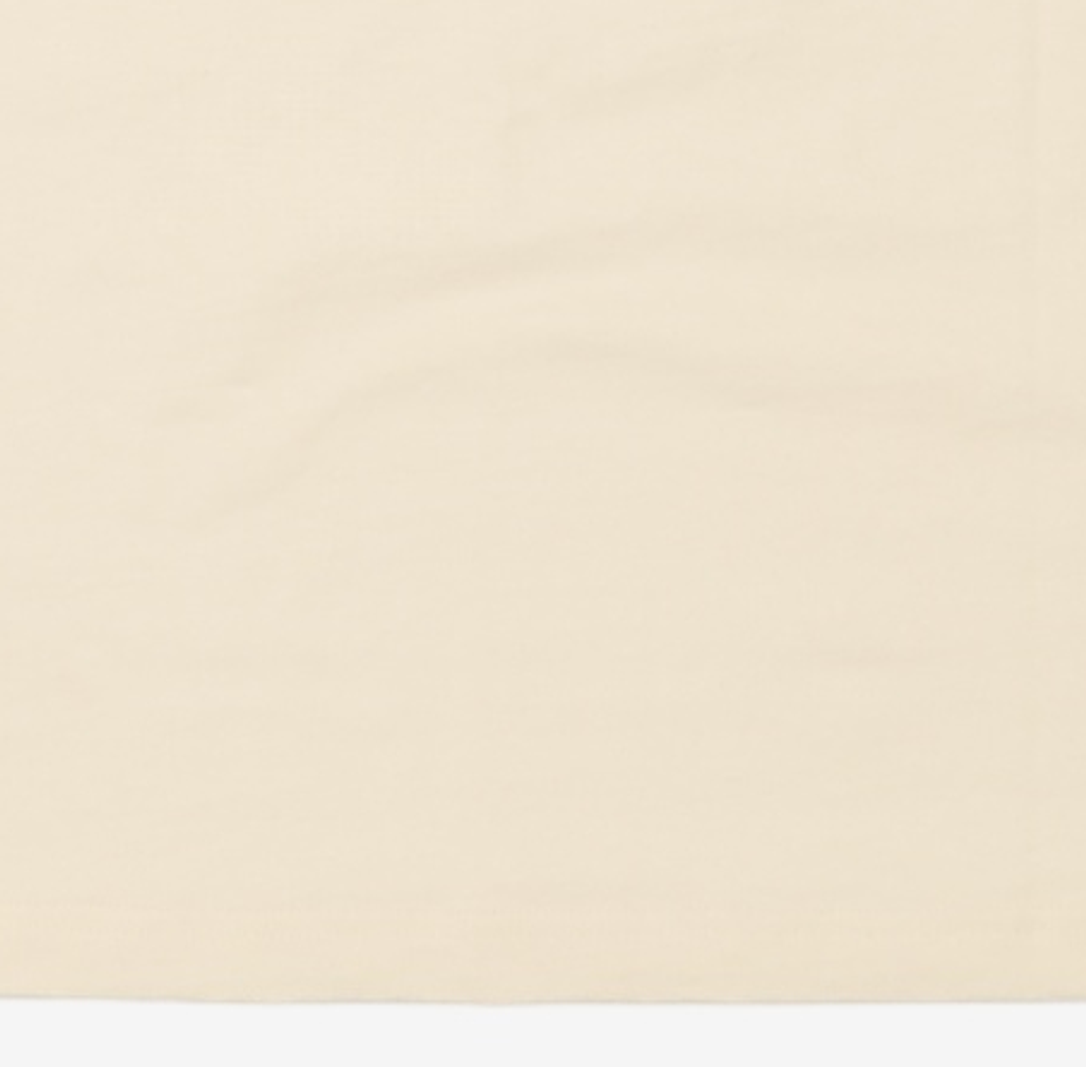 노매뉴얼(NOMANUAL) N.D RINGER T-SHIRT - CREAM XL