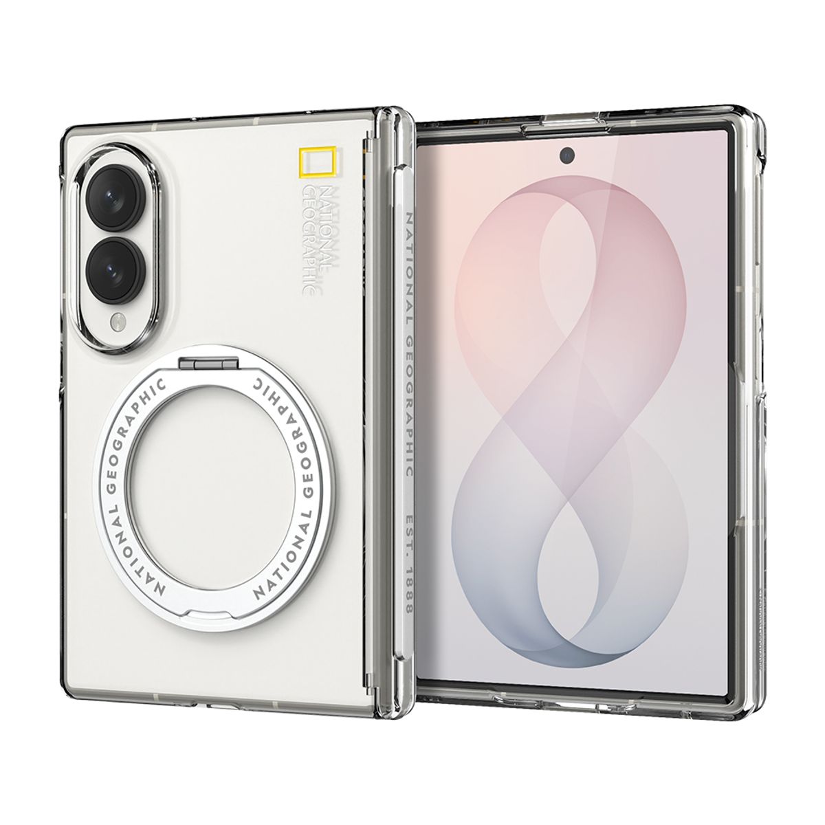 내셔널지오그래픽 모바일(NATIONAL GEOGRAPHIC MOBILE) 갤럭시Z폴드8 Z폴드8울트라 마그네틱 링 스탠드 힌지 커버 케이스