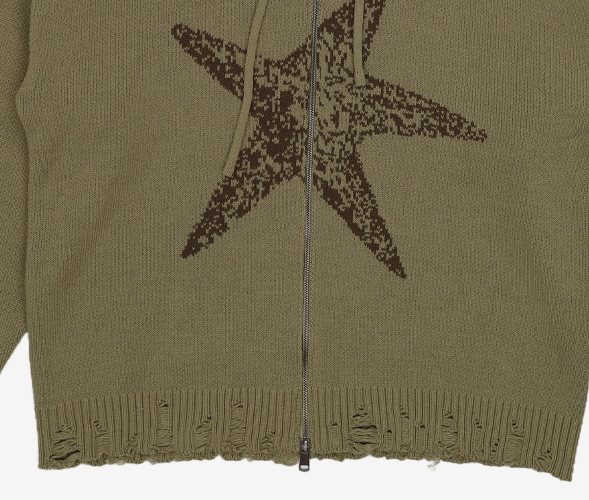 메인부스(MAINBOOTH) Starfish Hood Zip-up Sweater(KHAKI) L