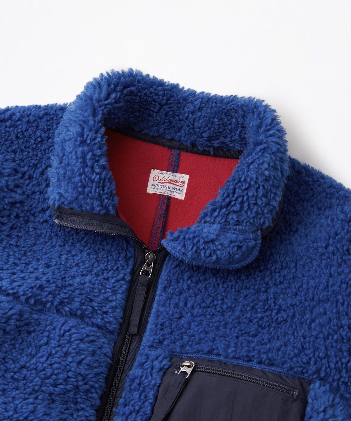 아웃스탠딩(OUTSTANDING) WOOL FLEECE MOUNTAIN JACKET_BLUE