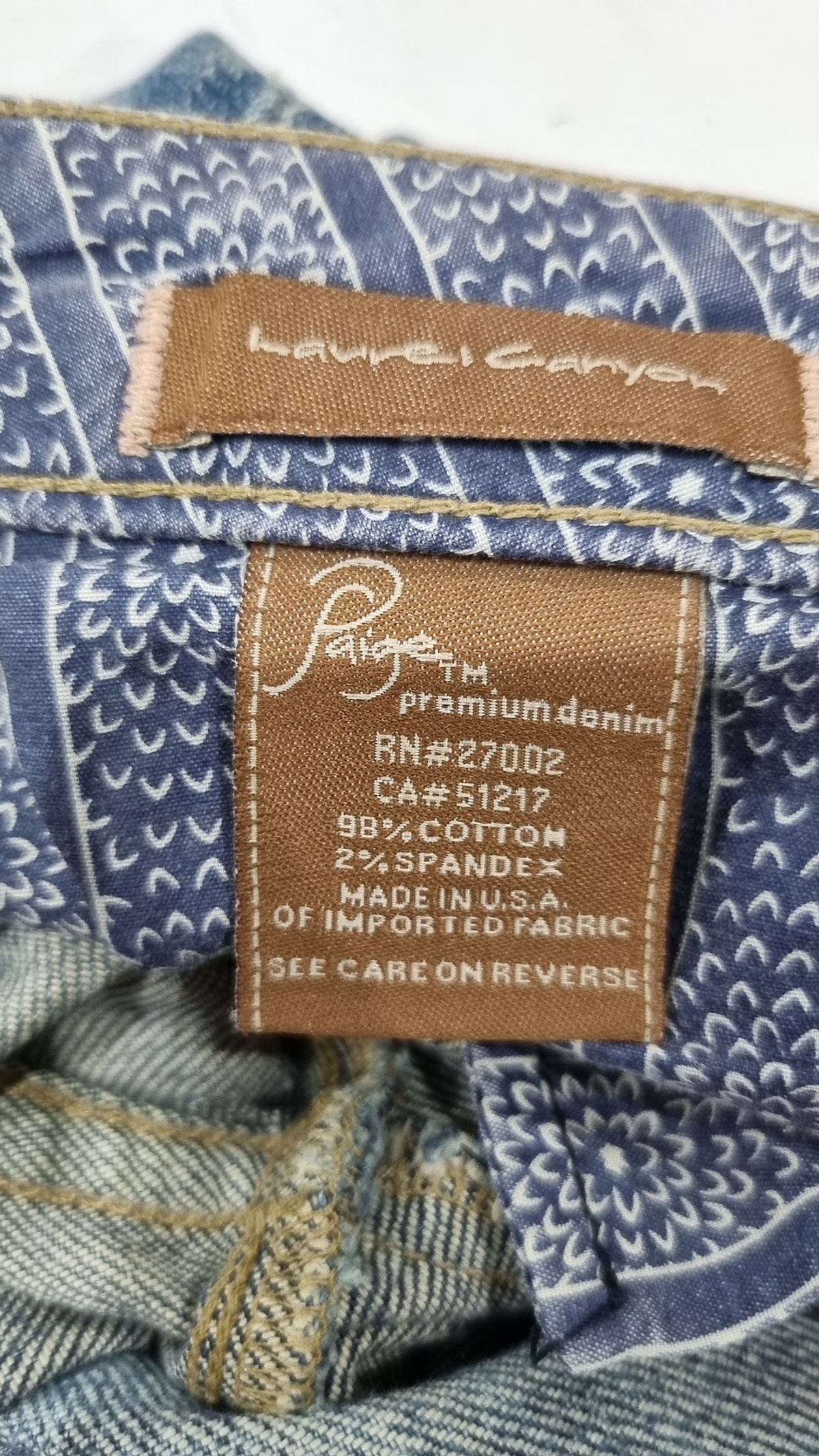 페이지데님(PAIGE DENIM) 청/데님 팬츠 26