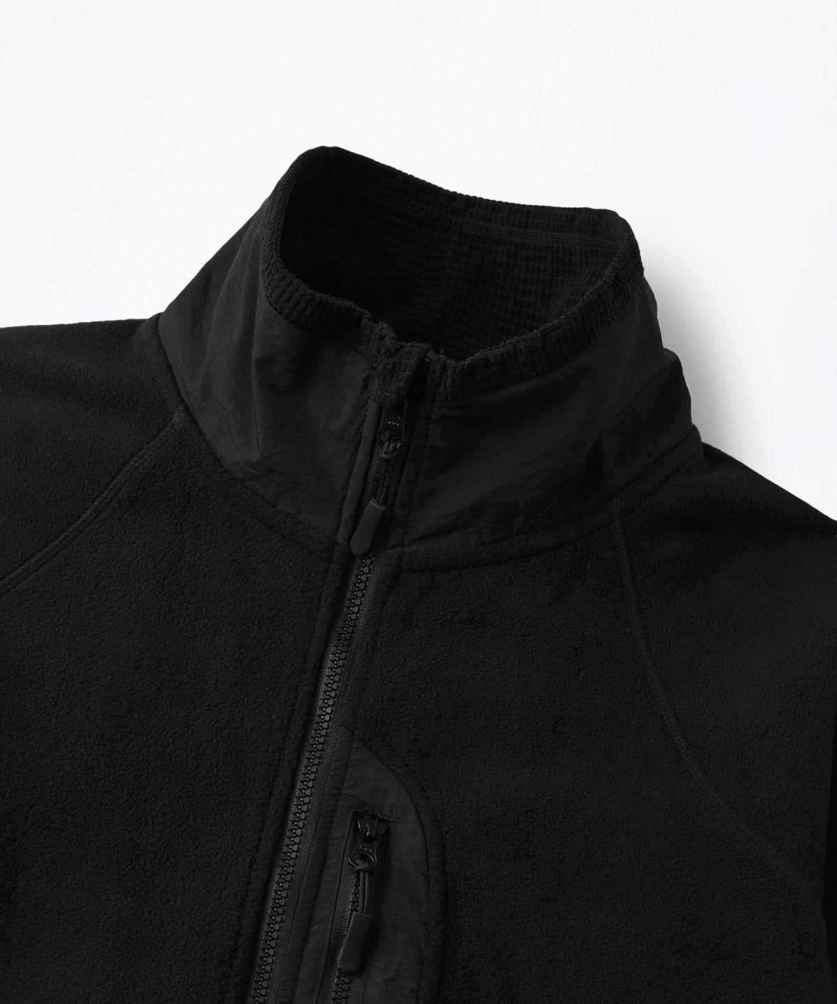 아웃스탠딩(OUTSTANDING) MILITARY FLEECE JACKET_BLACK