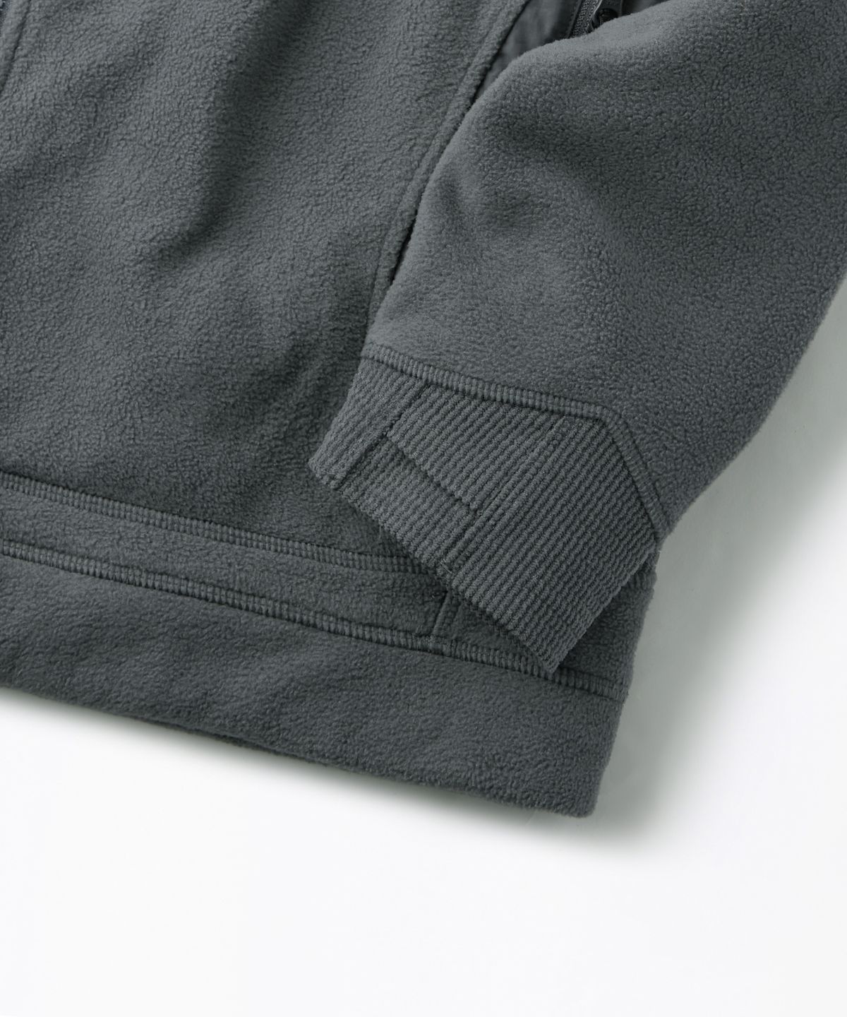 아웃스탠딩(OUTSTANDING) MILITARY FLEECE JACKET_GRAY