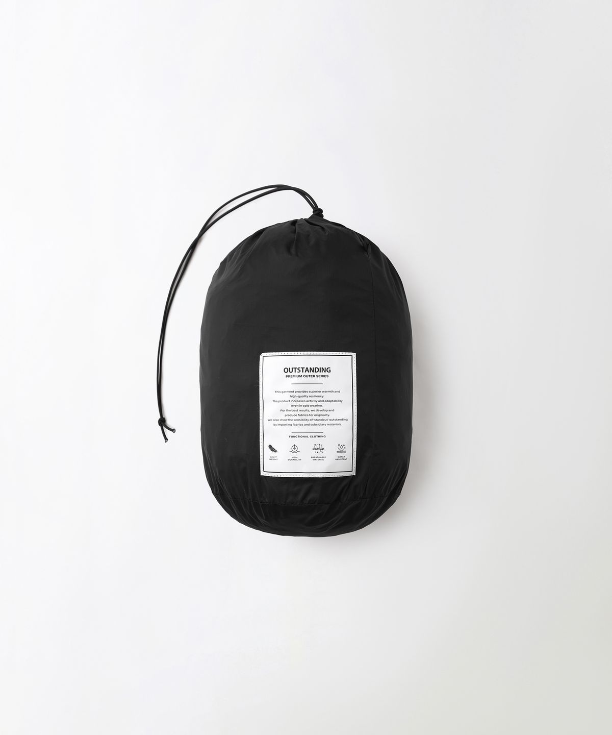 아웃스탠딩(OUTSTANDING) MUSCOVY DOWN MOUNTAIN BLOCK PARKA_BLACK