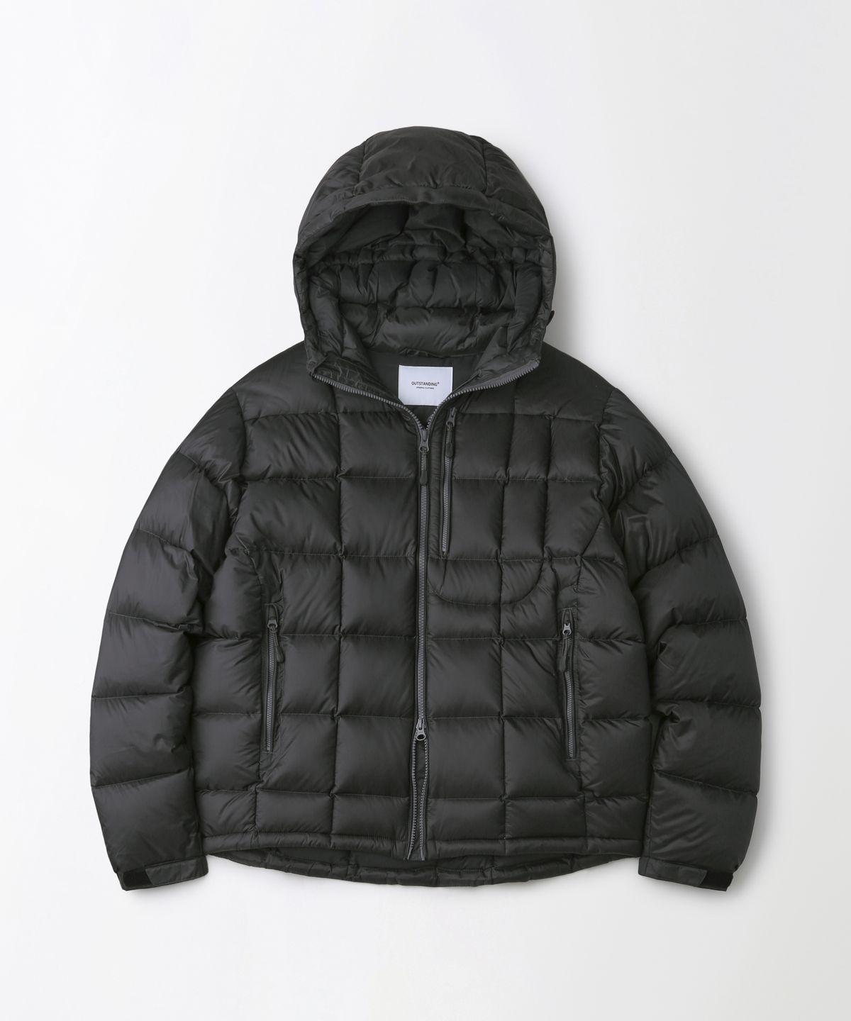 아웃스탠딩(OUTSTANDING) MUSCOVY DOWN MOUNTAIN BLOCK PARKA_CHARCOAL