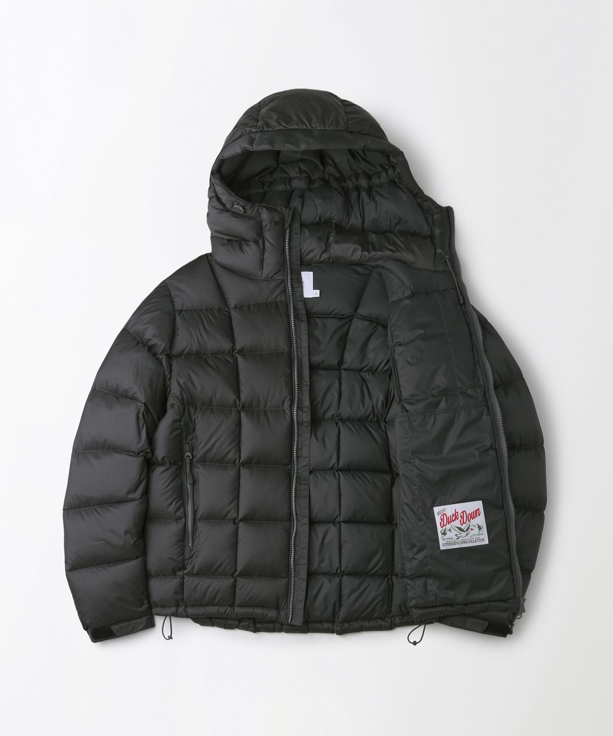 아웃스탠딩(OUTSTANDING) MUSCOVY DOWN MOUNTAIN BLOCK PARKA_CHARCOAL