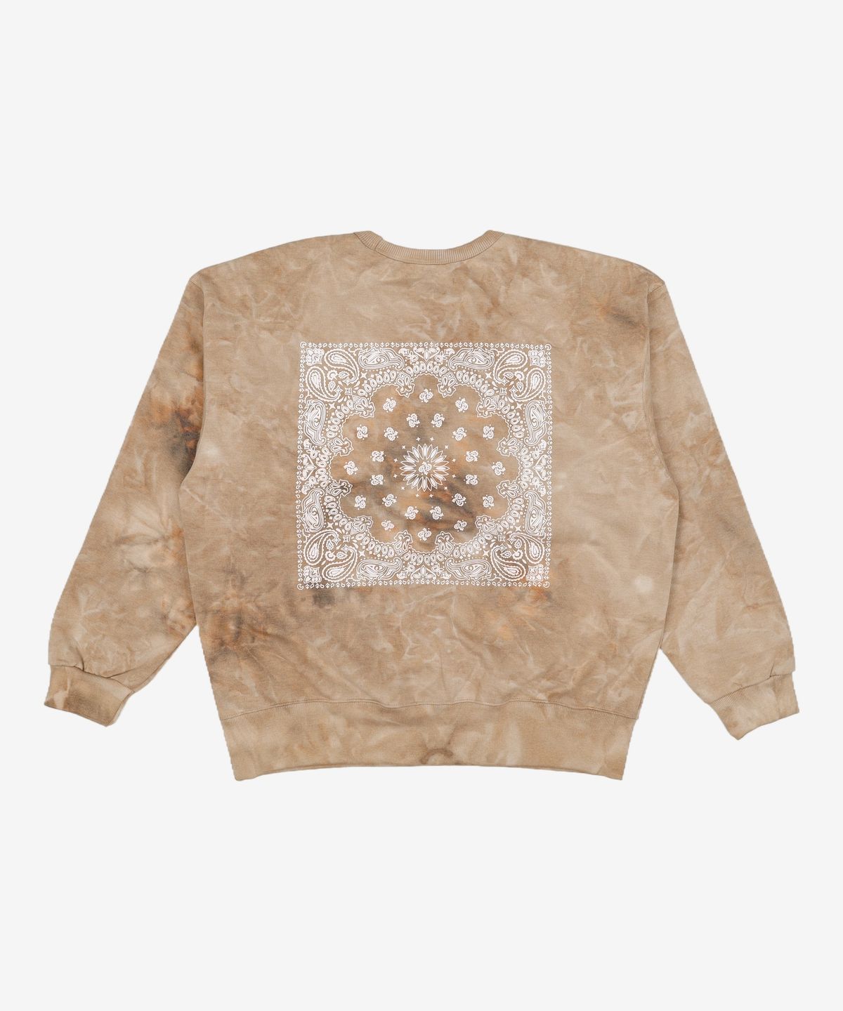 프리즘웍스(FRIZMWORKS) TIE-DYED BANDANA SWEATSHIRT _ BEIGE M