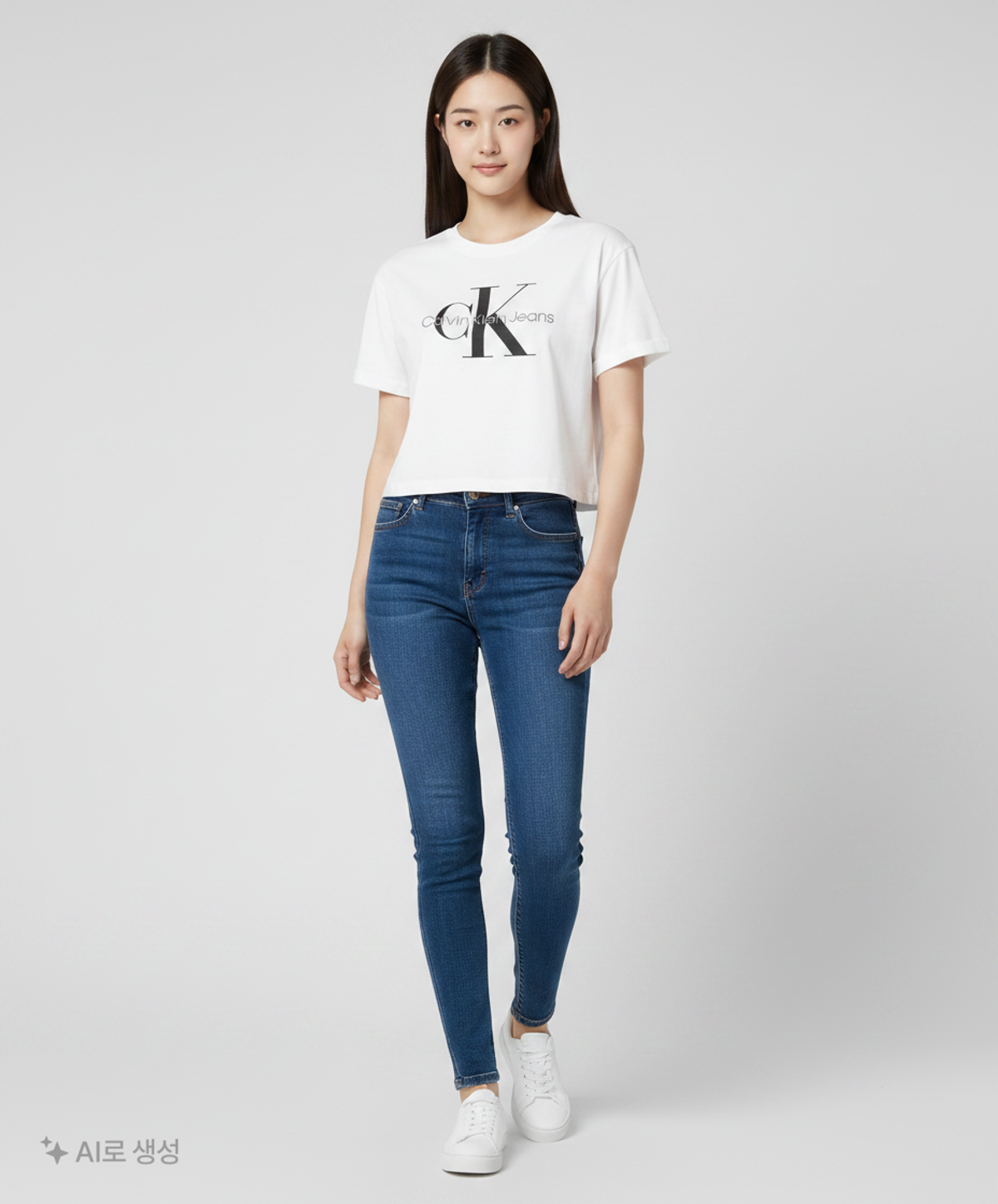 캘빈클라인 진(CALVIN KLEIN JEANS) 반소매 티셔츠 XS