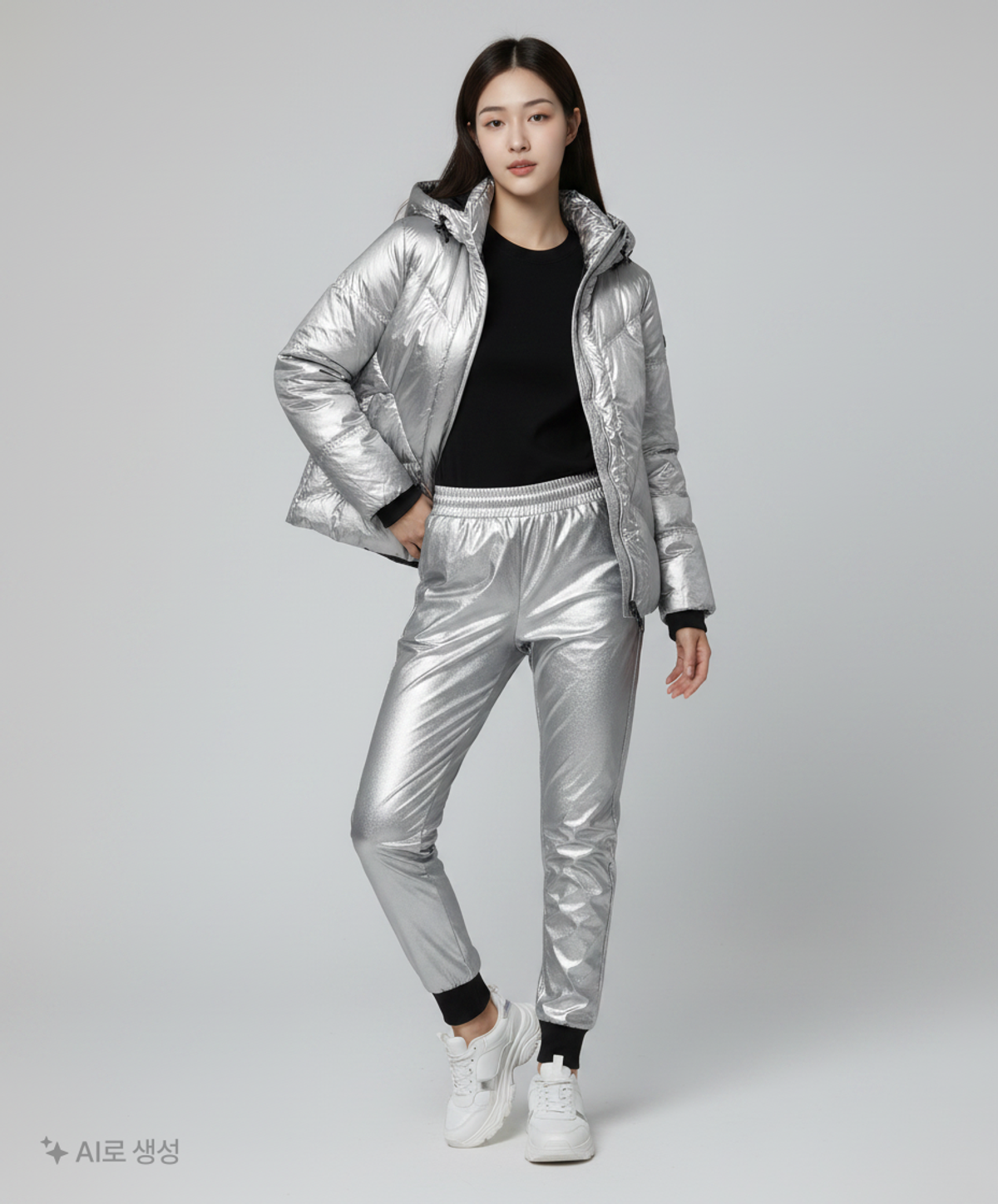 스파이더(SPYDER) 여성 미드 위버다운 SPJWCNDJ354WSLV S