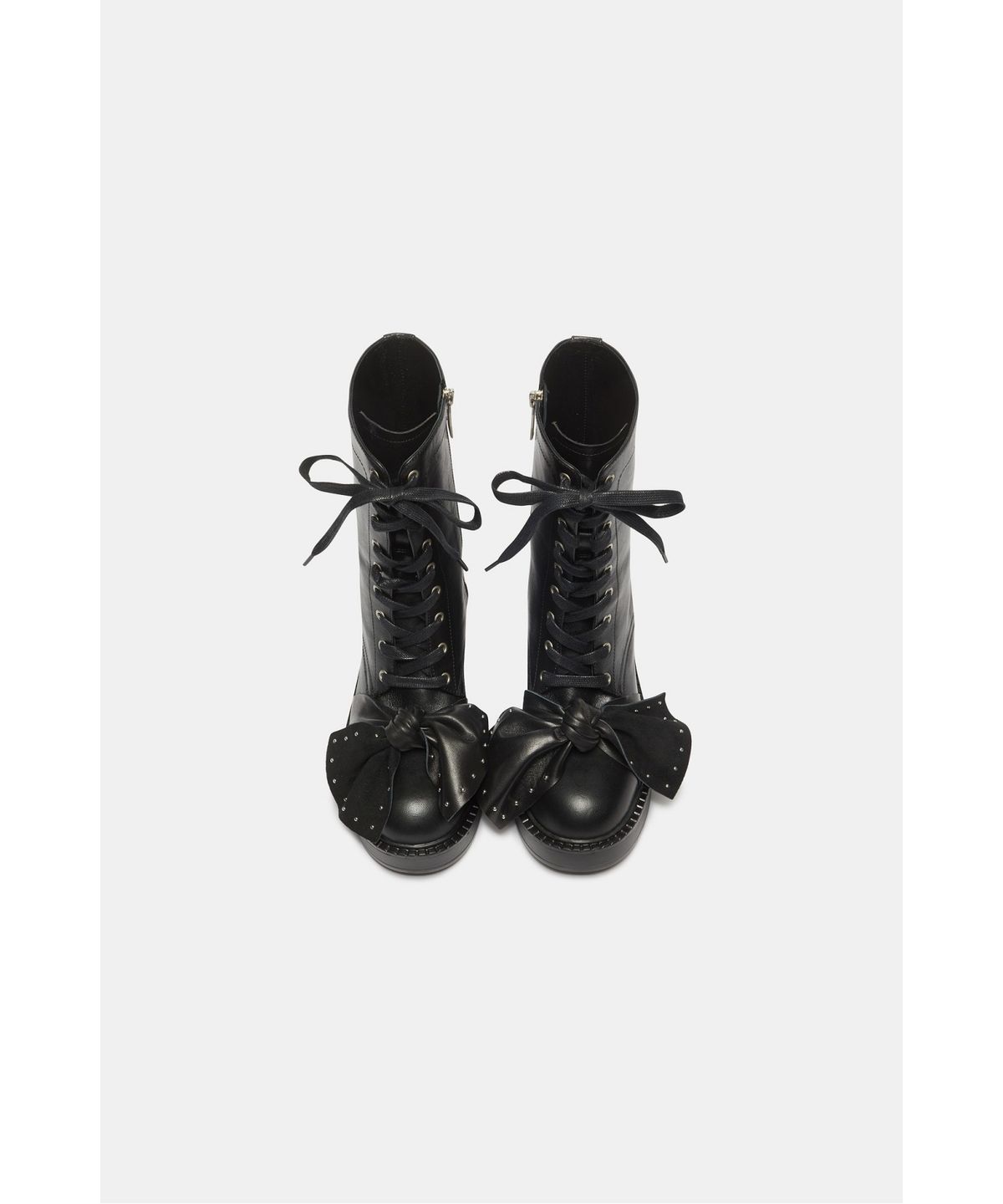 슈콤마보니(SUECOMMA BONNIE) Ribbon lace-up boots(black)_DG3CW26518BLK