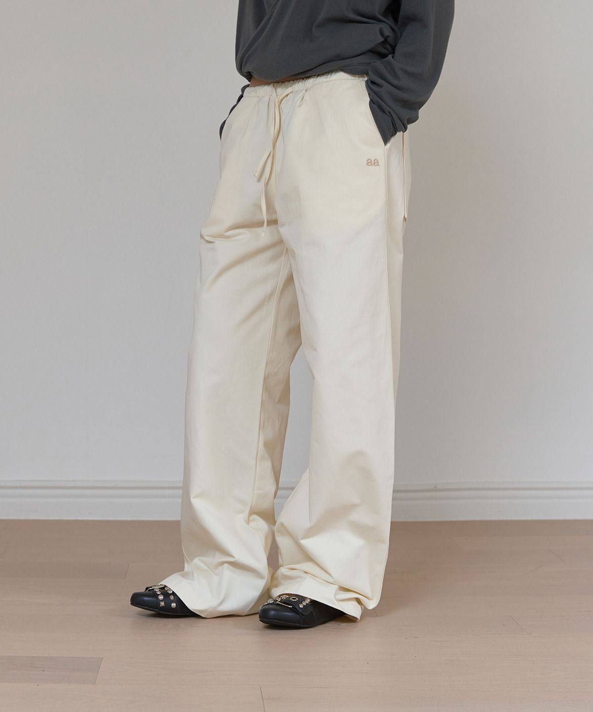어패럴아카이브(APPAREL ARCHIVE) Cove cotton wide pants - Cream
